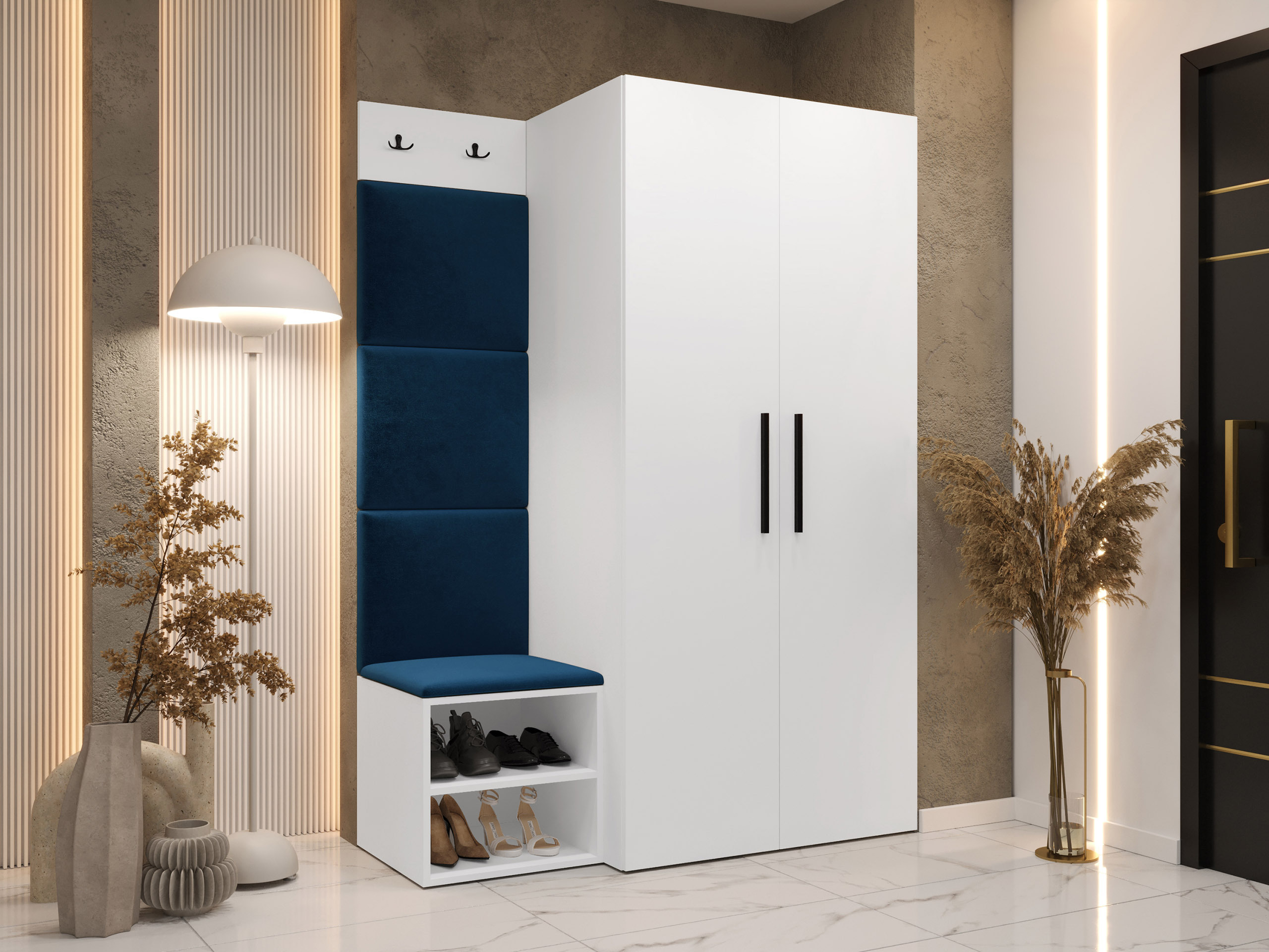 Set za hodnik Hartford 523 (Belo)