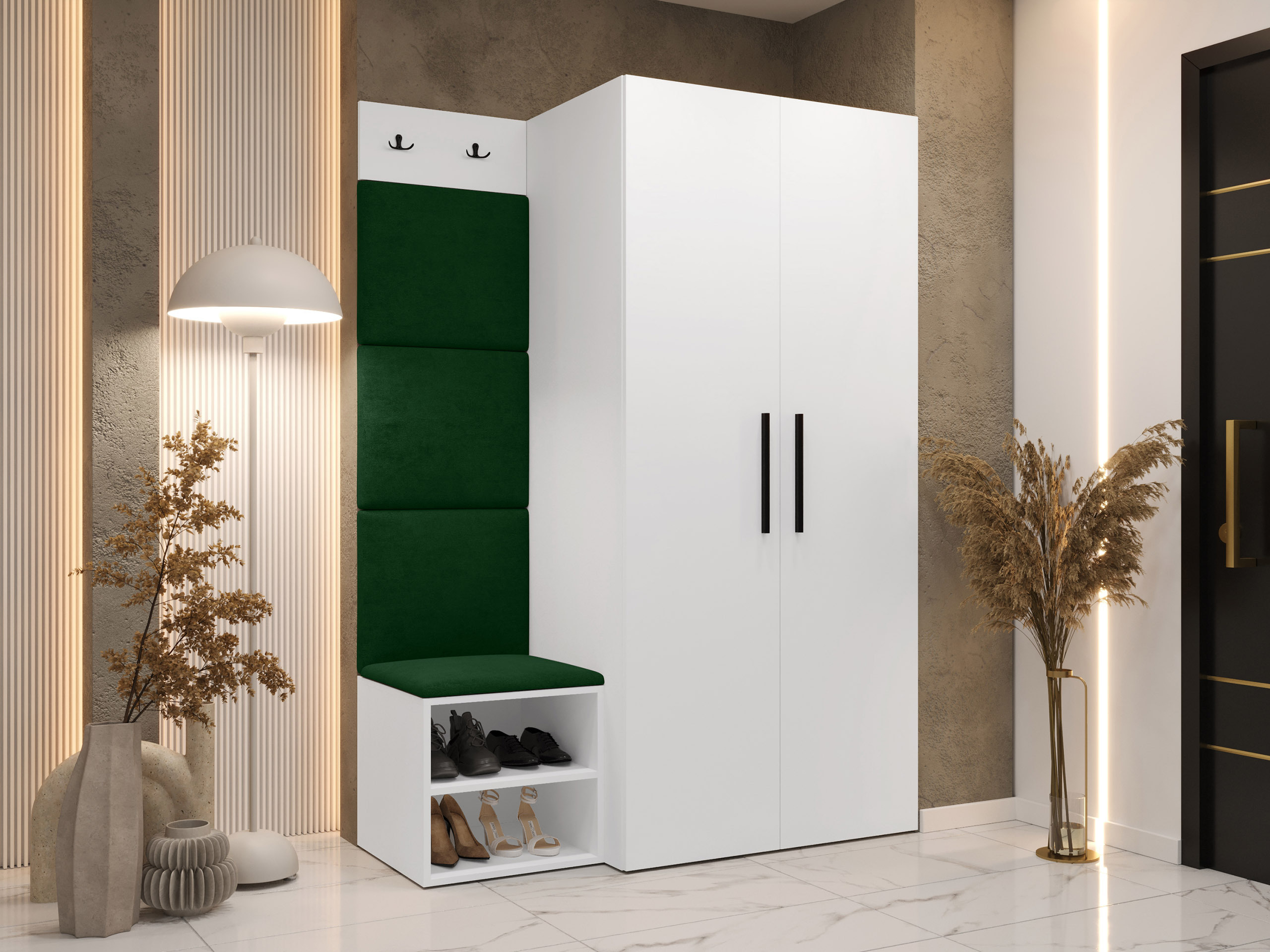 Set za hodnik Hartford 523 (Belo)