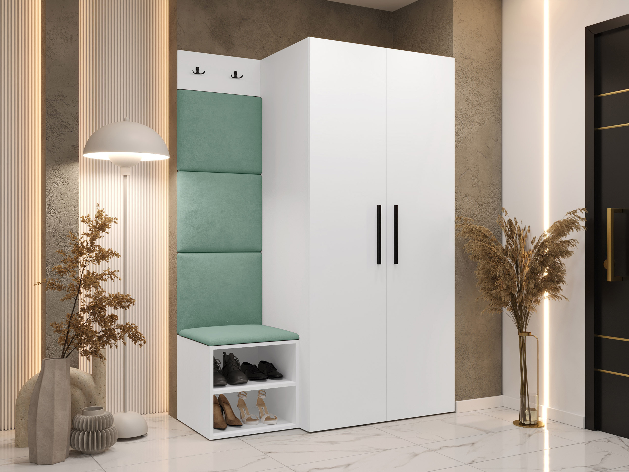 Set za hodnik Nitos IV (Belo)