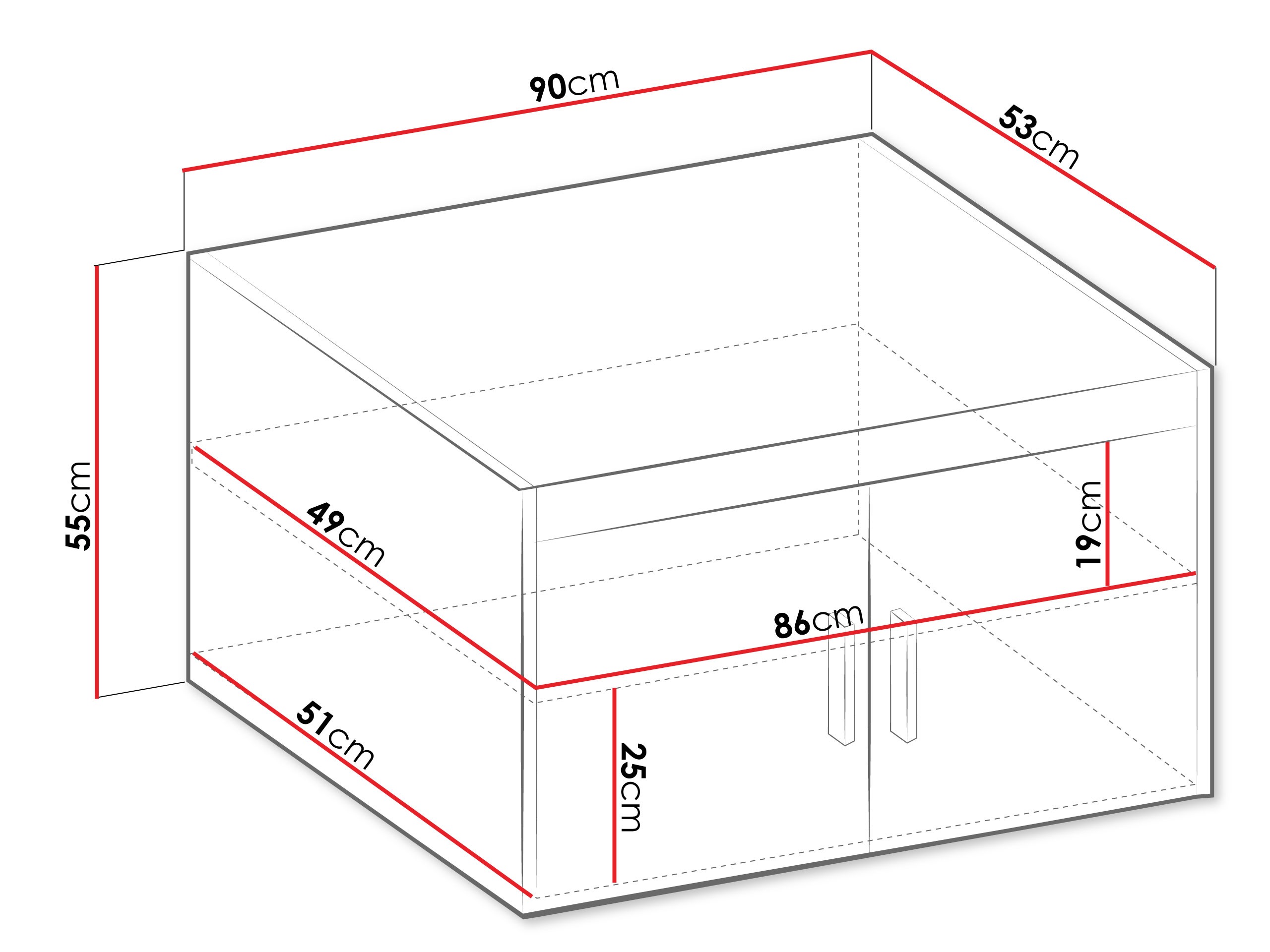 Ormarić Novduni 122 (Belo)