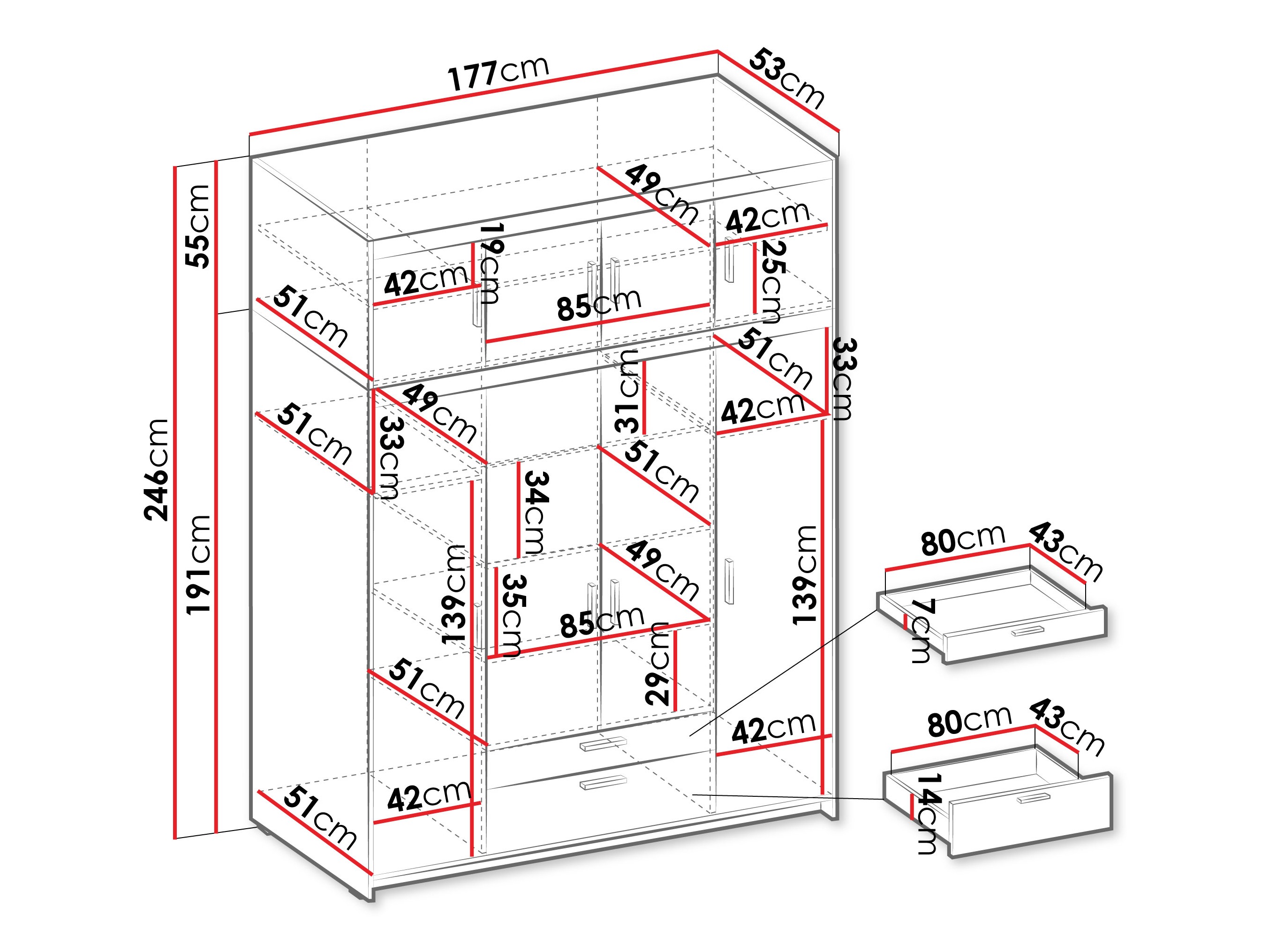Ormar Novduni 106 (Hrast)