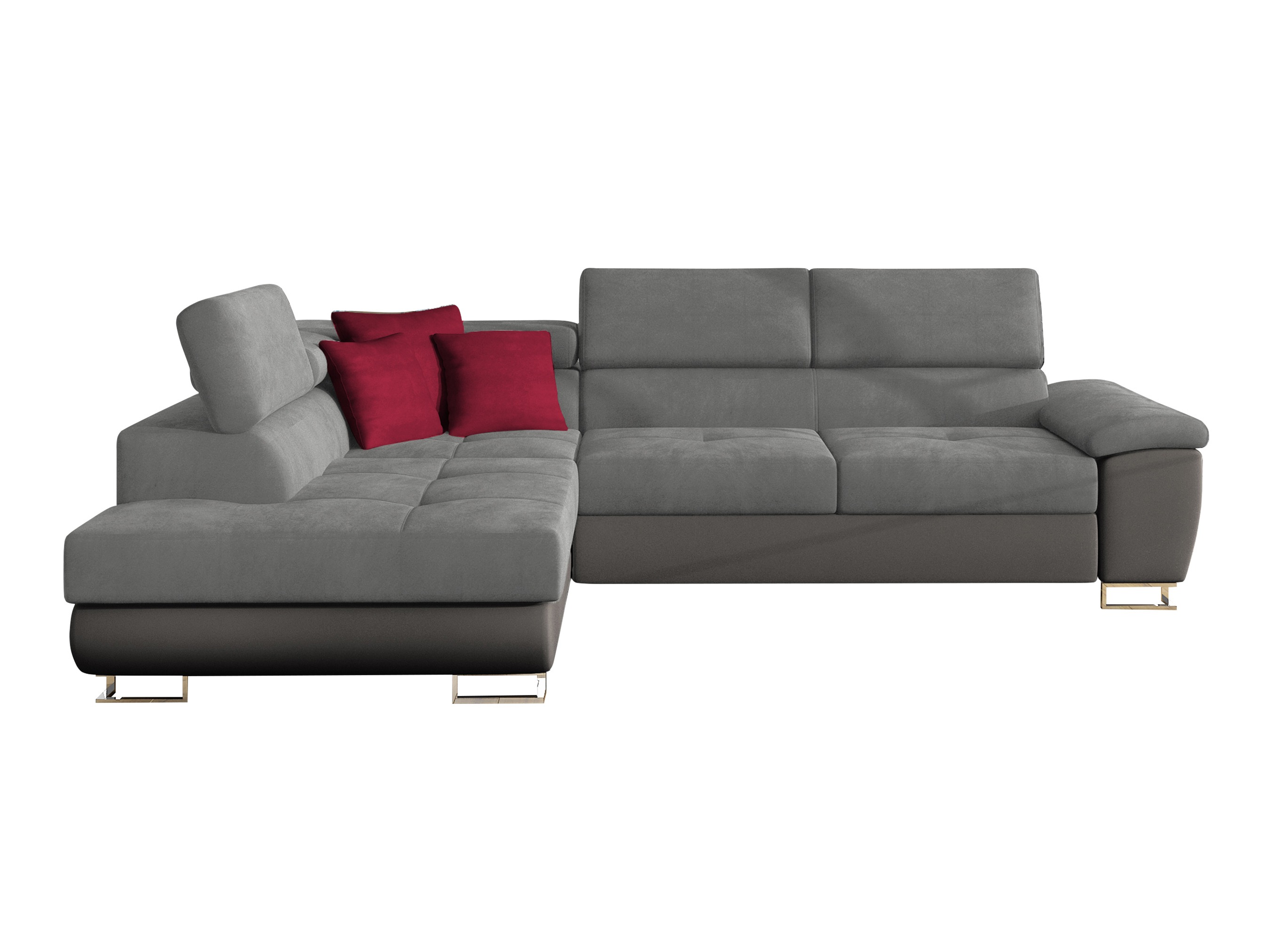 Ugaona garnitura Comfivo Ruta II (Soft 029 + Uttario Velvet 2971 + Kronos 02)