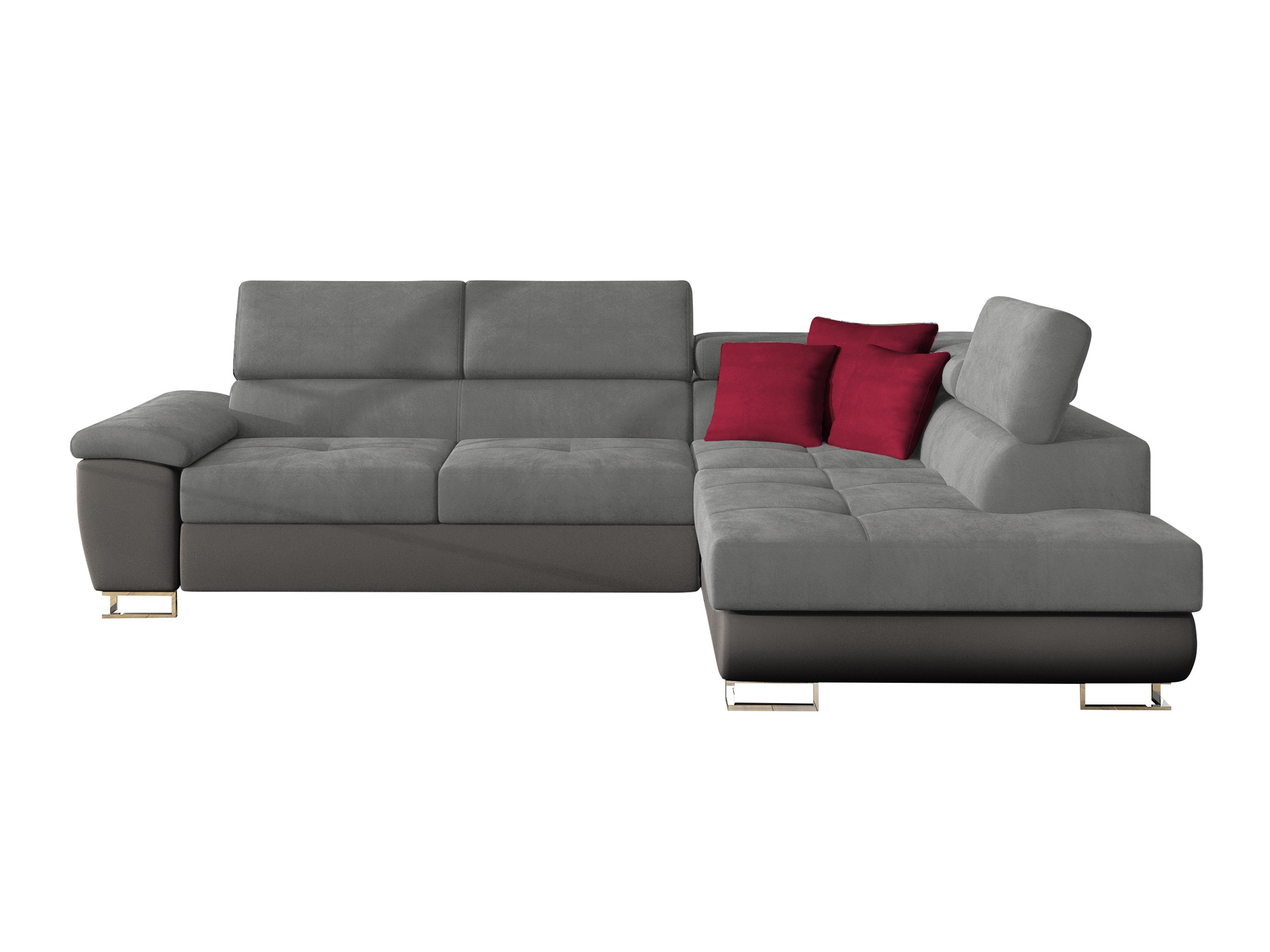 Ugaona garnitura Comfivo Ruta II (Soft 029 + Uttario Velvet 2971 + Kronos 02)