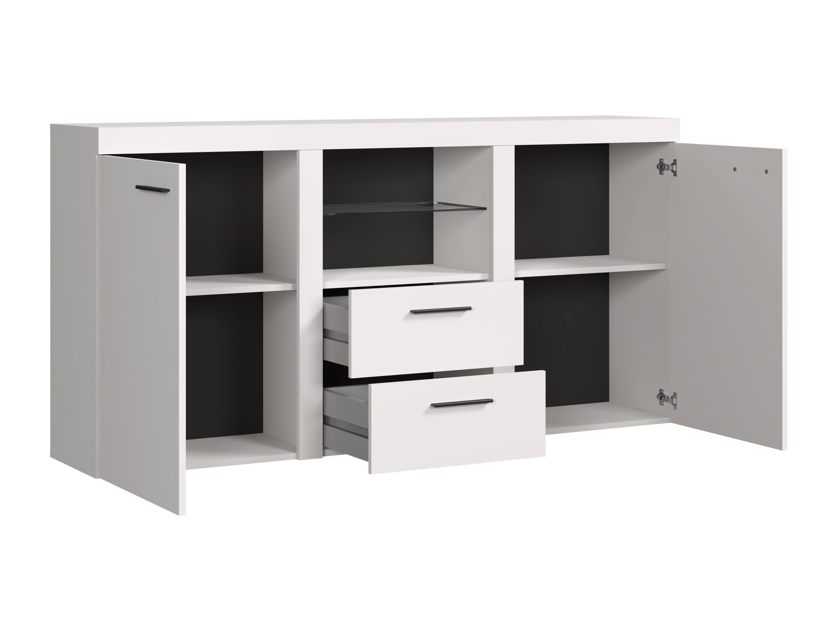 Komoda Univio (Belo + Beton)