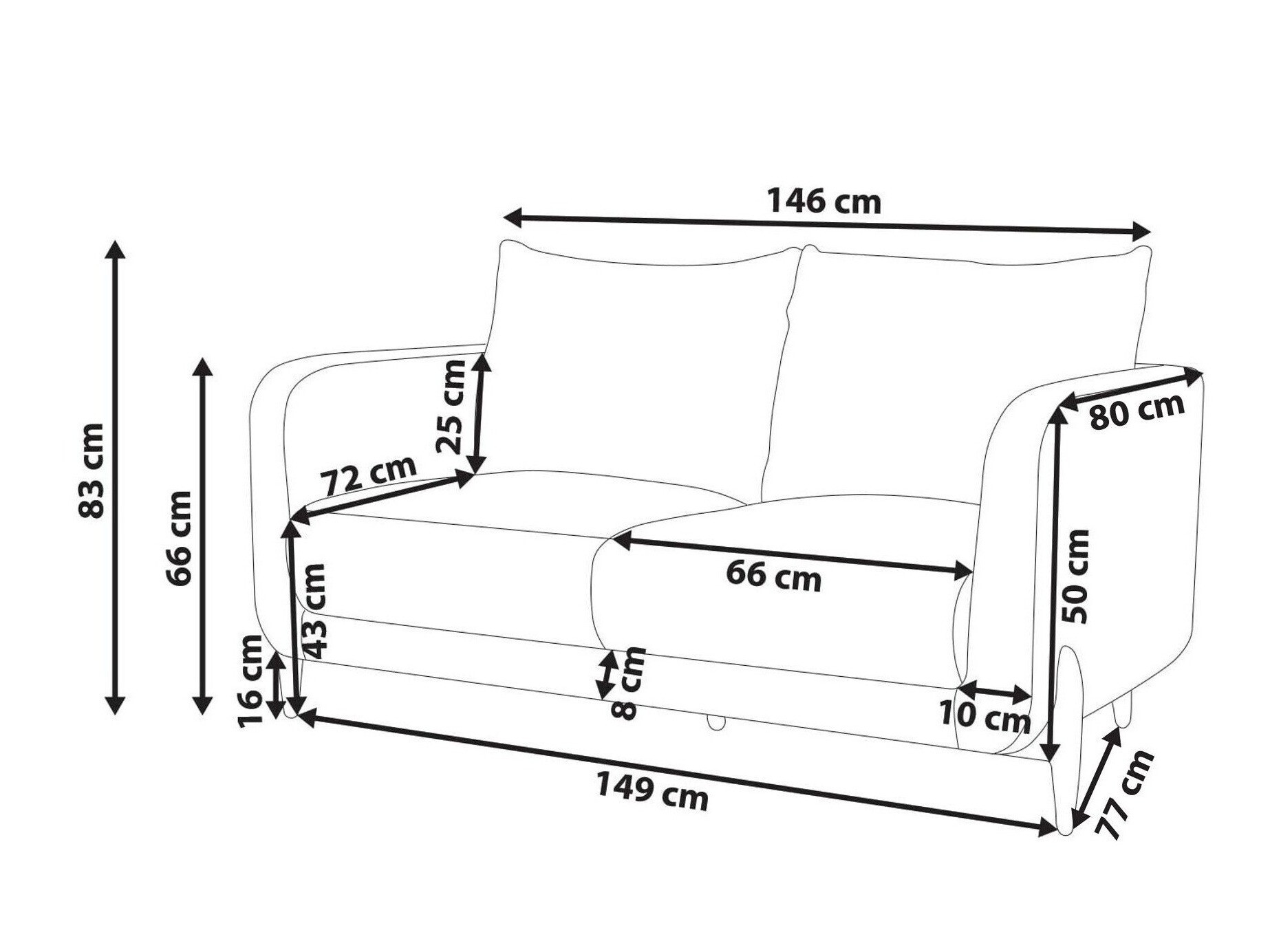 Sofa Berwyn 3119 (Belo)
