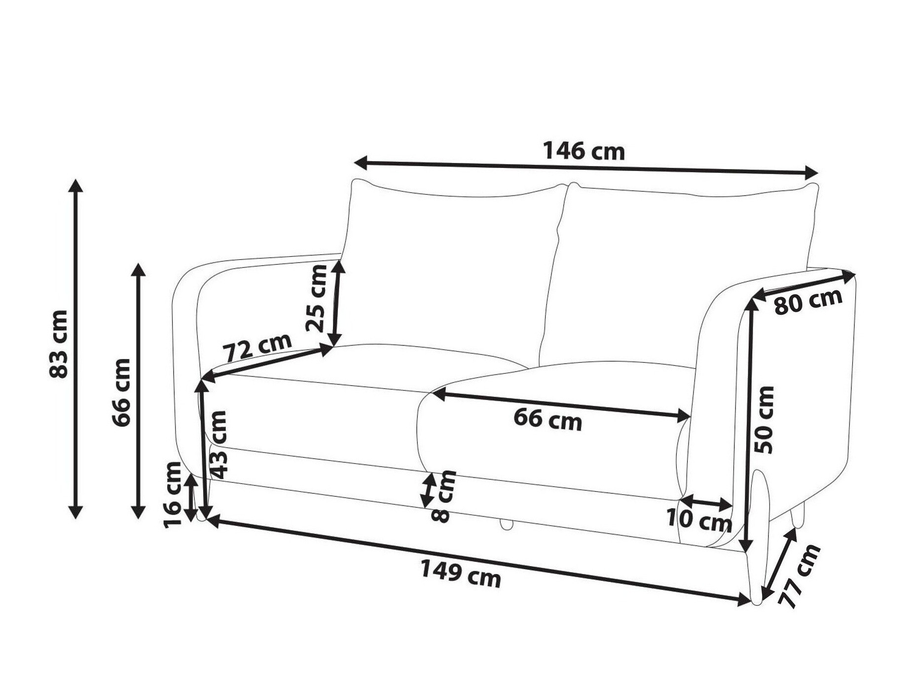 Sofa Berwyn 3119 (Bež)