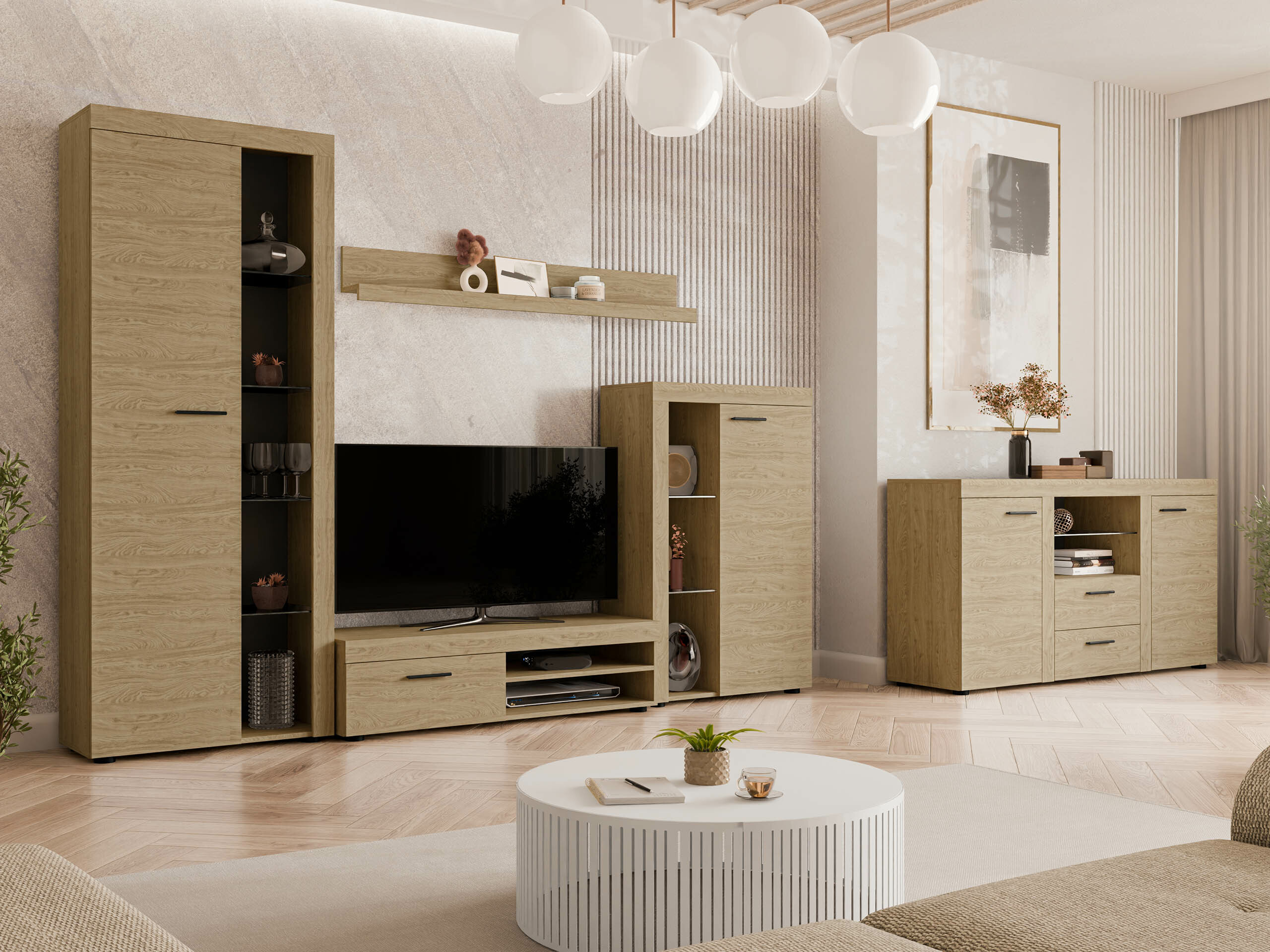 Set za dnevnu sobu Univio (Hrast)