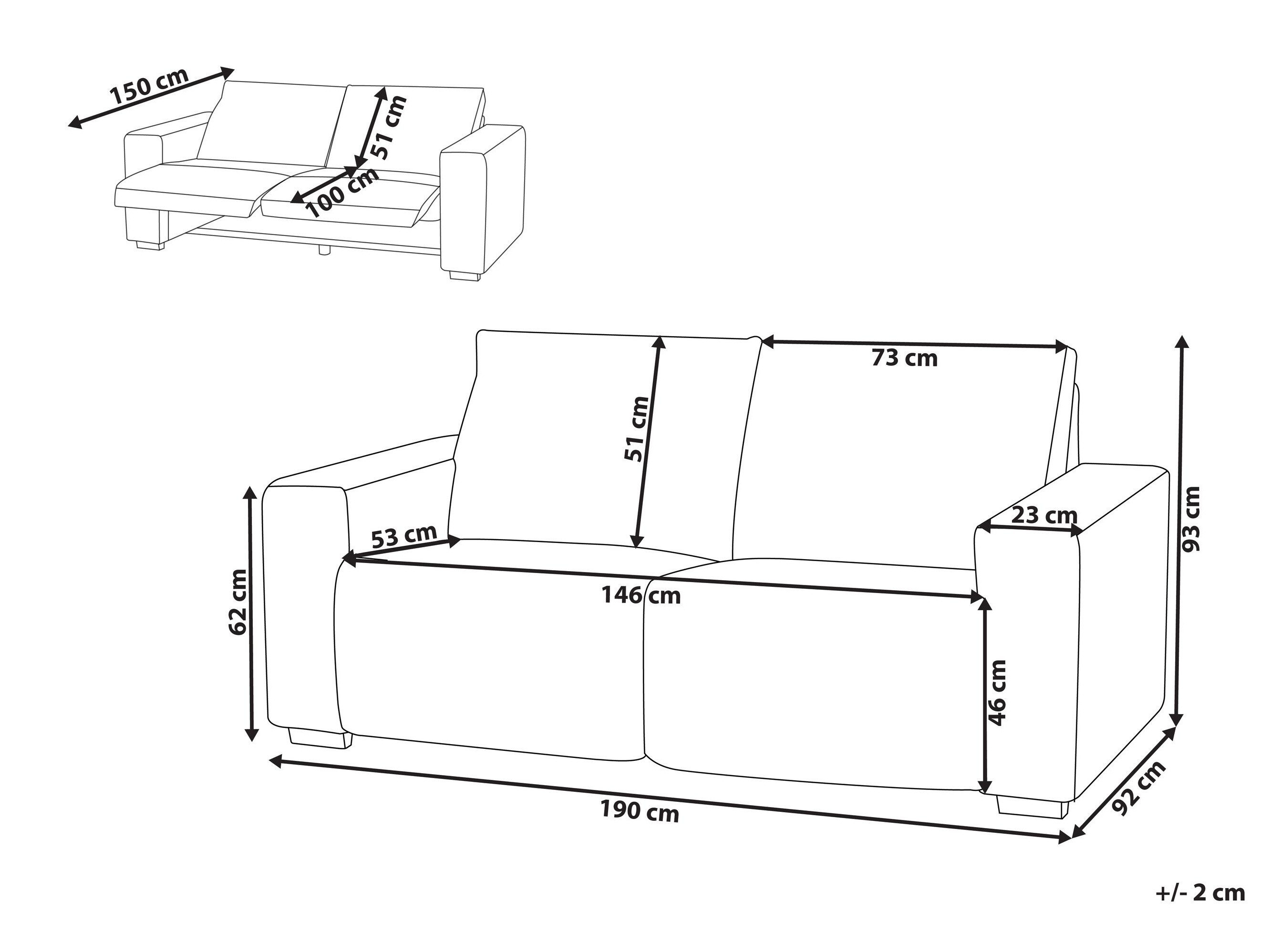 Relaks sofa Berwyn 3168 (Sivo)