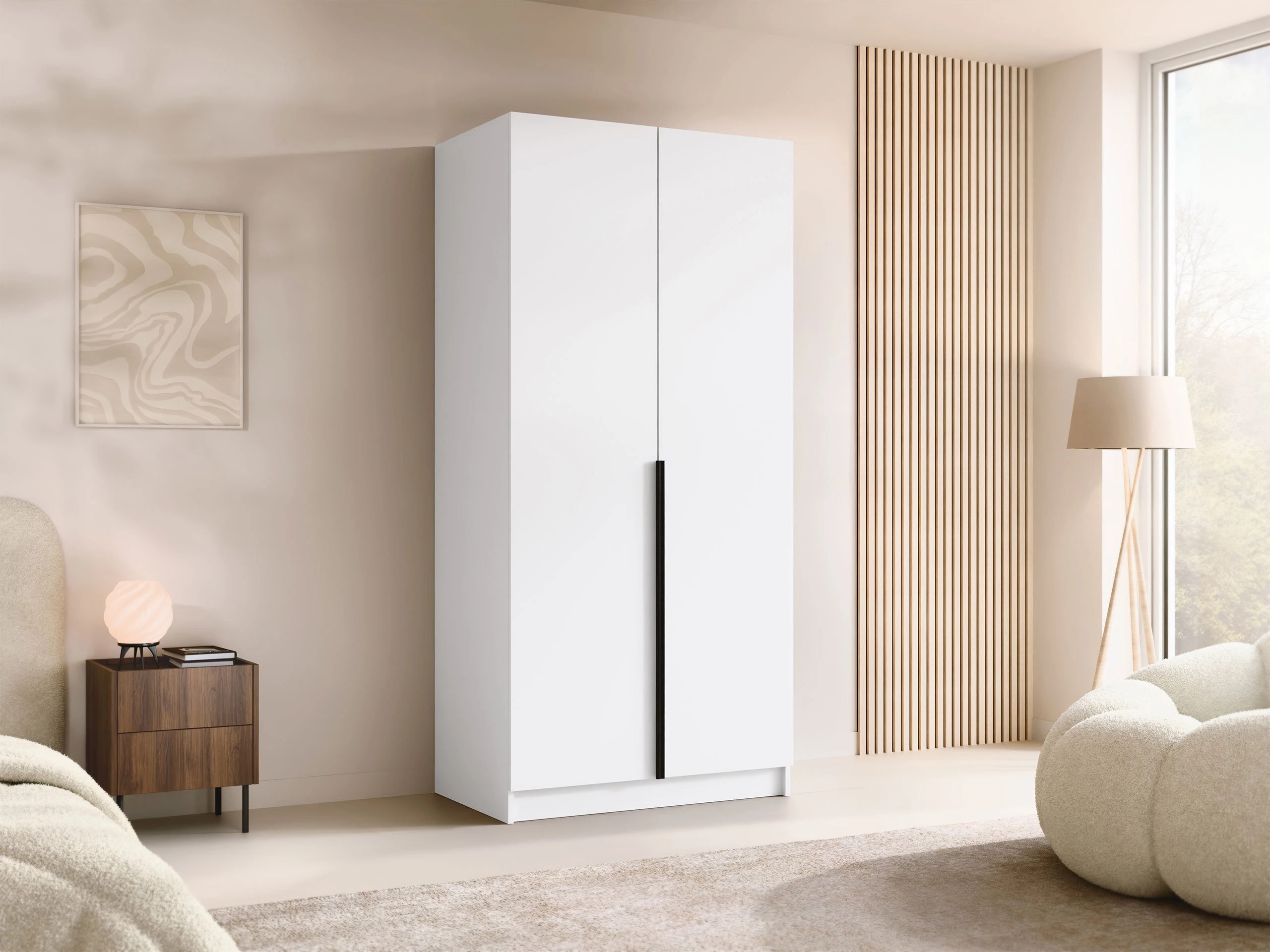 Ormar Closico Staton I (Belo + Crno)