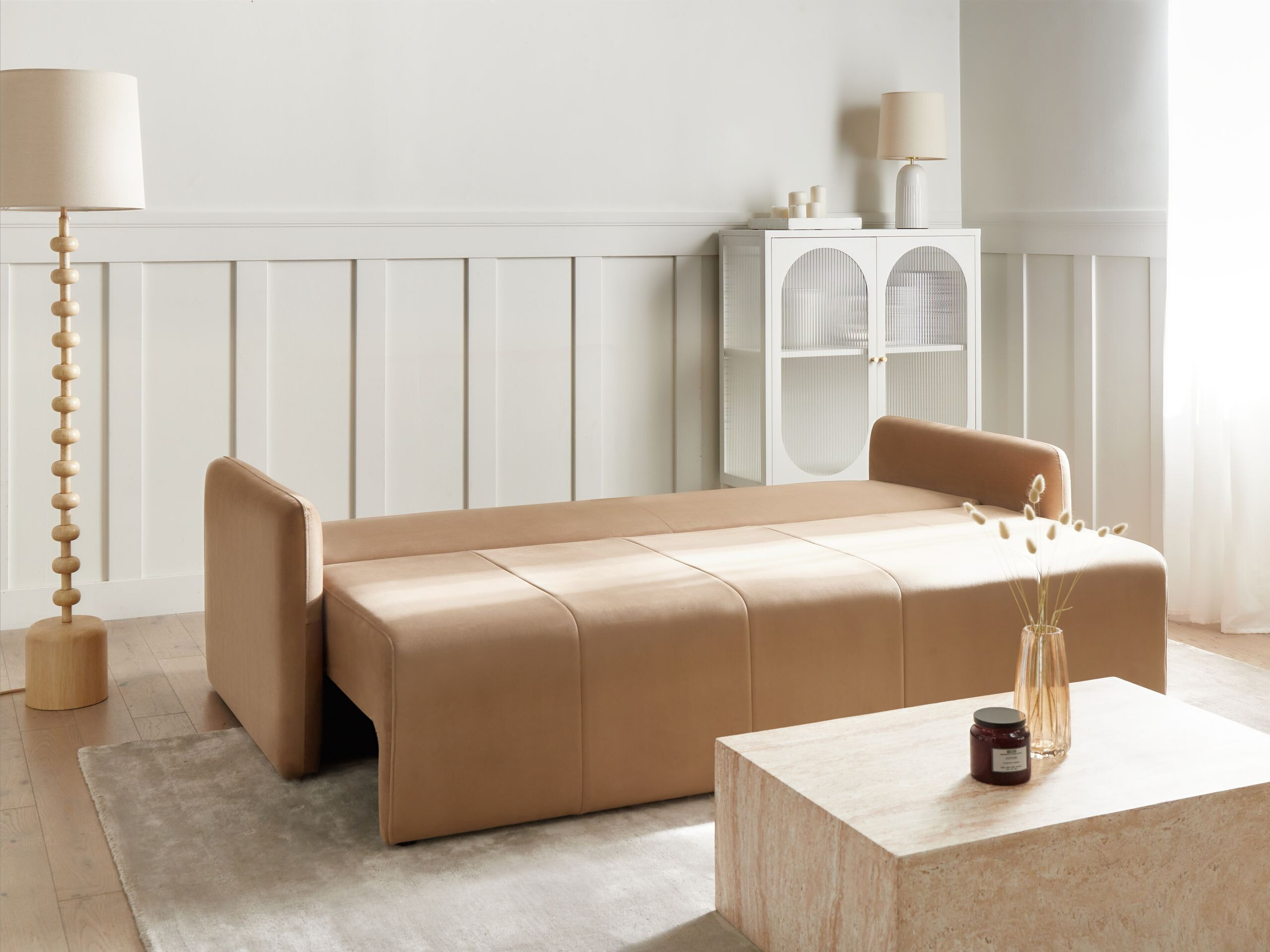 Sofa na razvlačenje Berwyn 3171 (Svetlo smeđa)