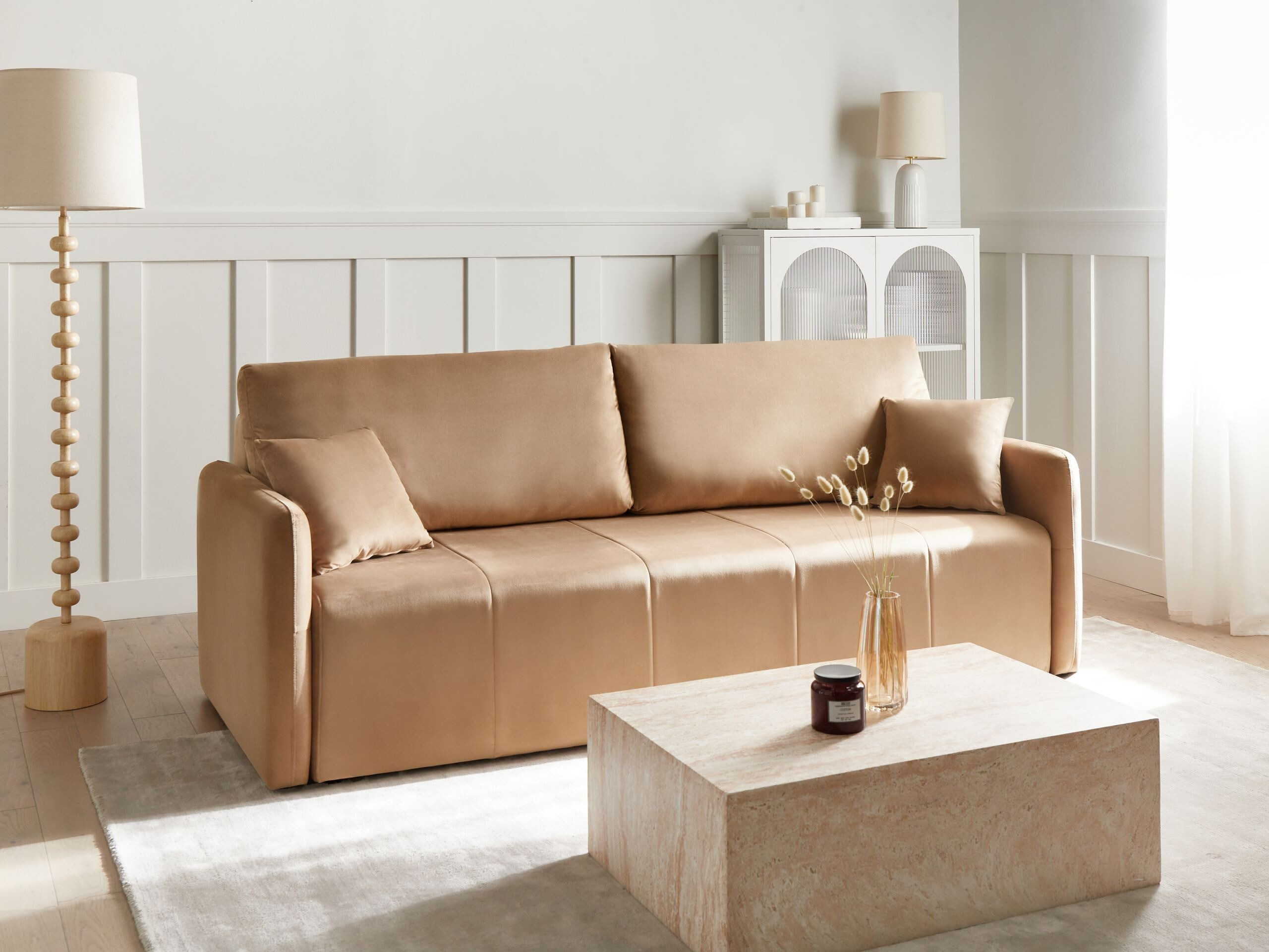 Sofa na razvlačenje Berwyn 3171 (Svetlo smeđa)