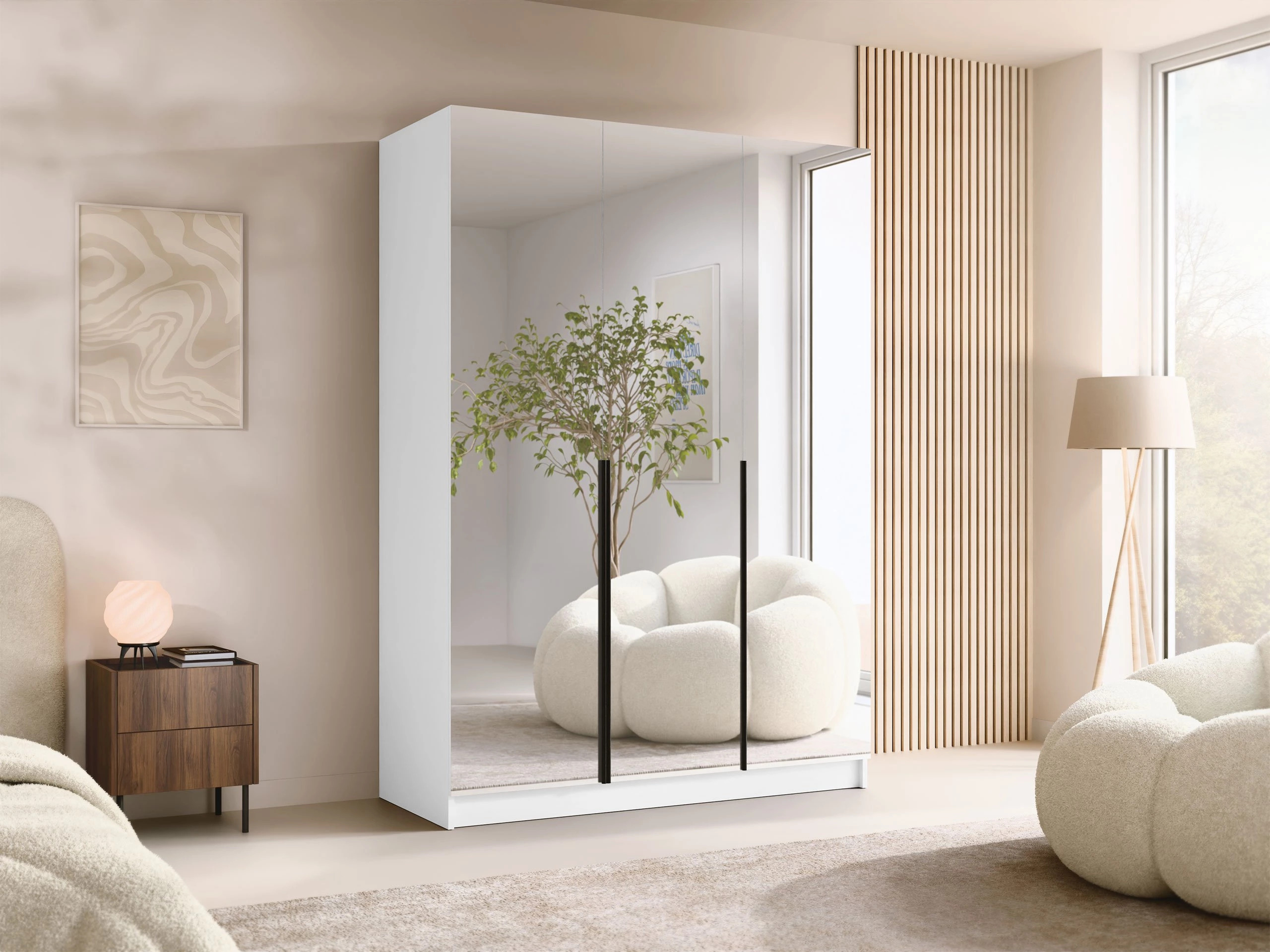 Ormar Closico Decoron III (Belo + Crno)