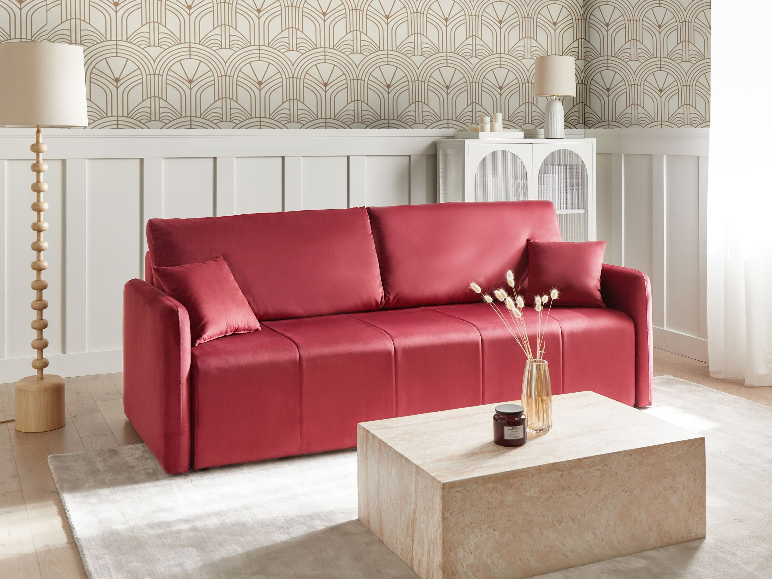 Sofa na razvlačenje Berwyn 3171 (Crvena)