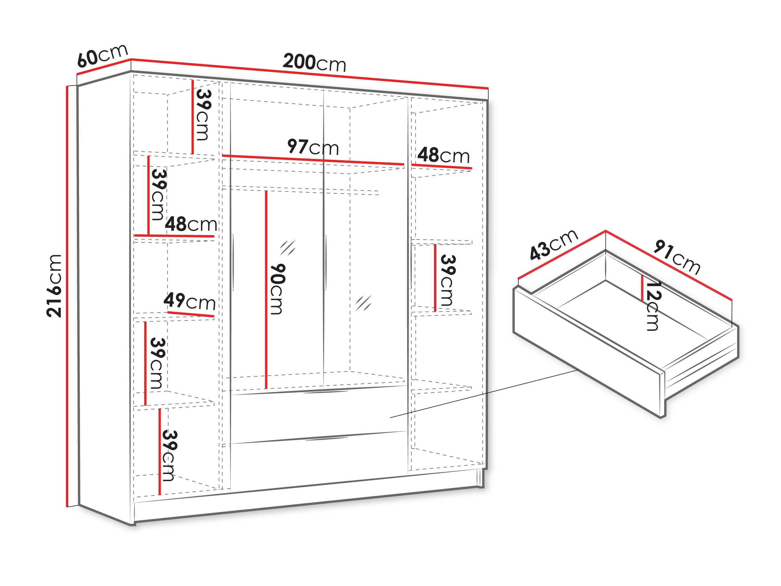 Ormar Closico 201 (Kašmir)