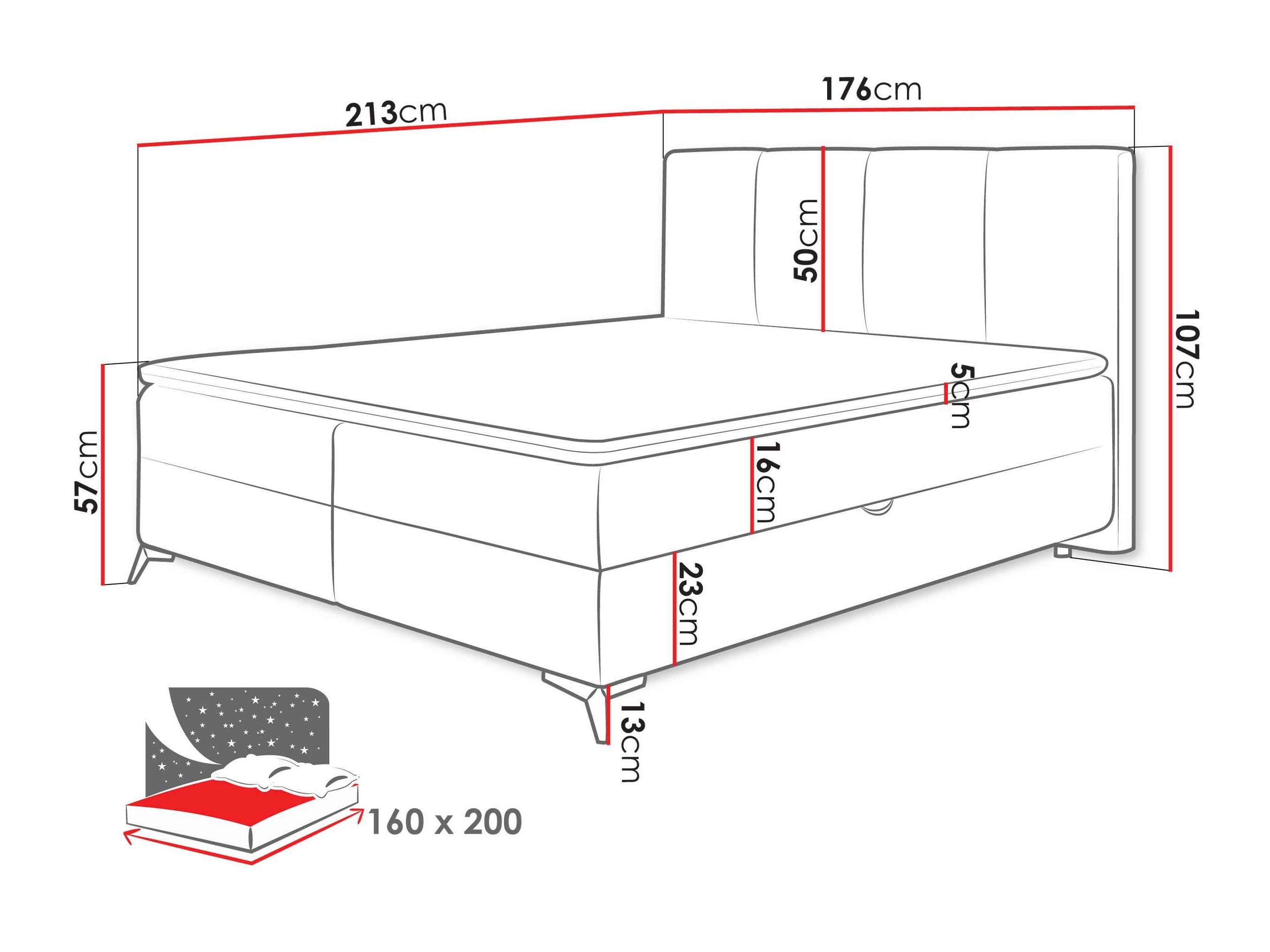 Boxspring krevet Viter (Vibe 03)