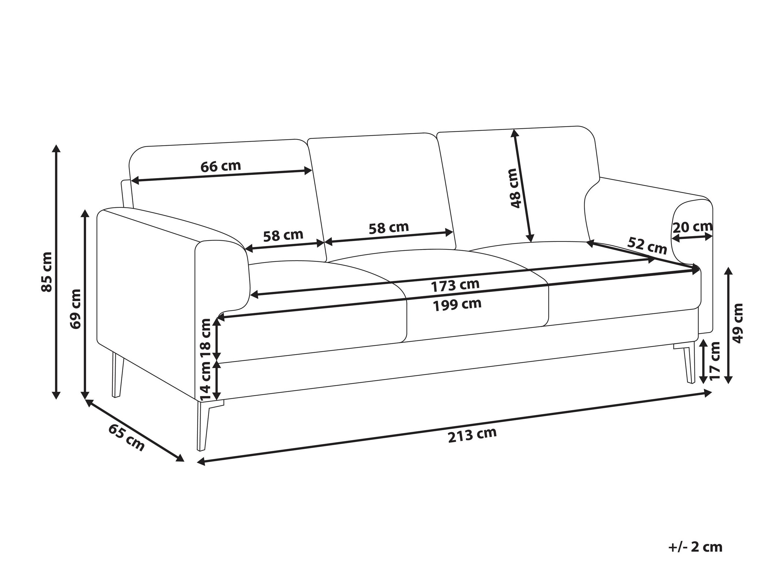 Sofa Catcavu 104 (Svetlo bež)