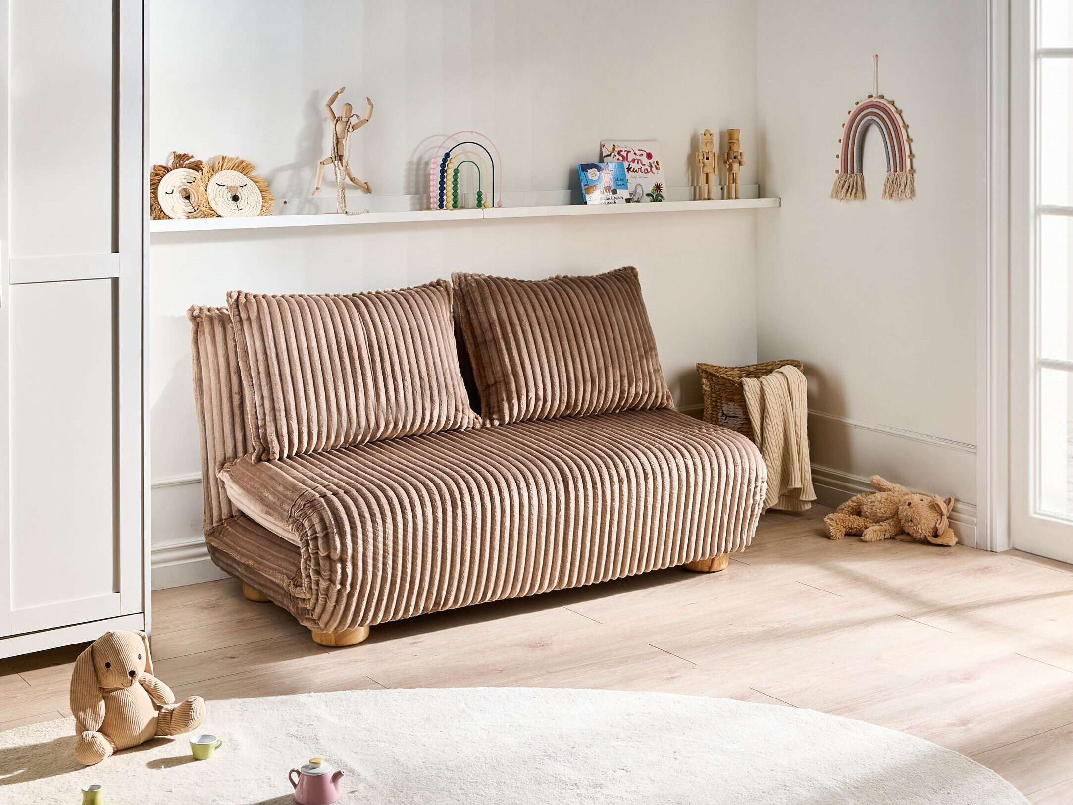 Sofa na razvlačenje Berwyn 3167 (Svetlo smeđa)