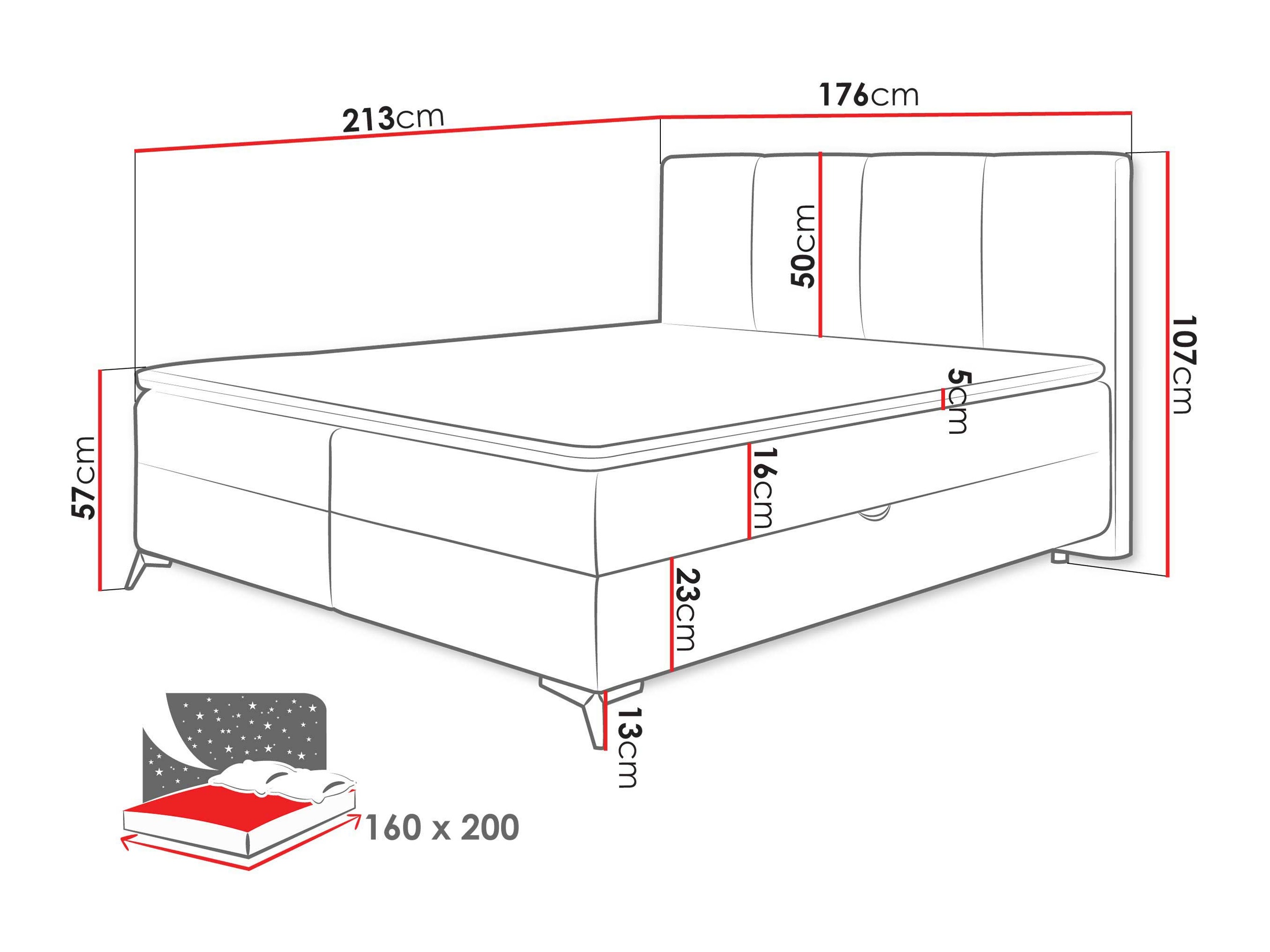Boxspring krevet Viter (Vibe 06)