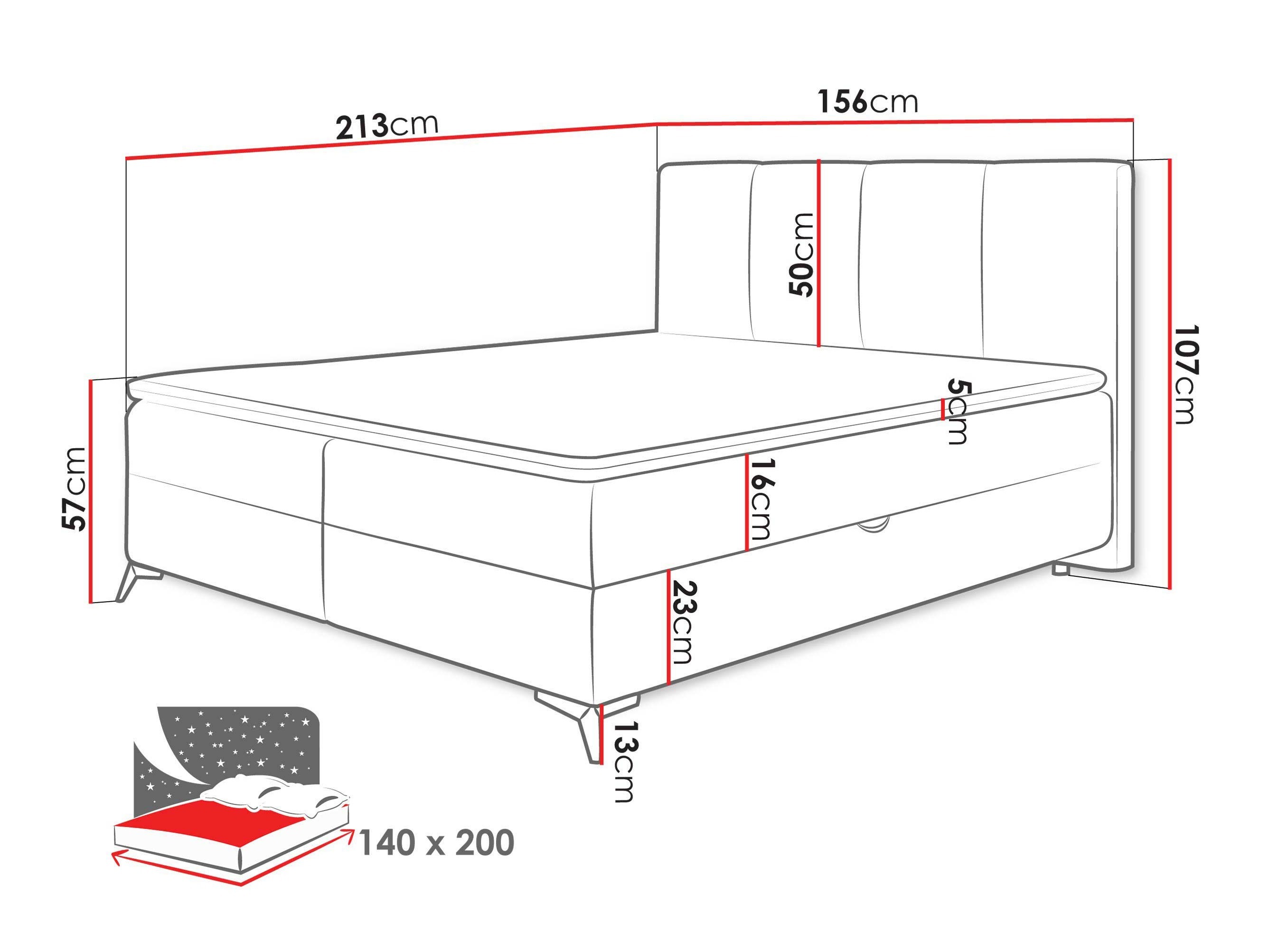 Boxspring krevet Viter (Vibe 07)