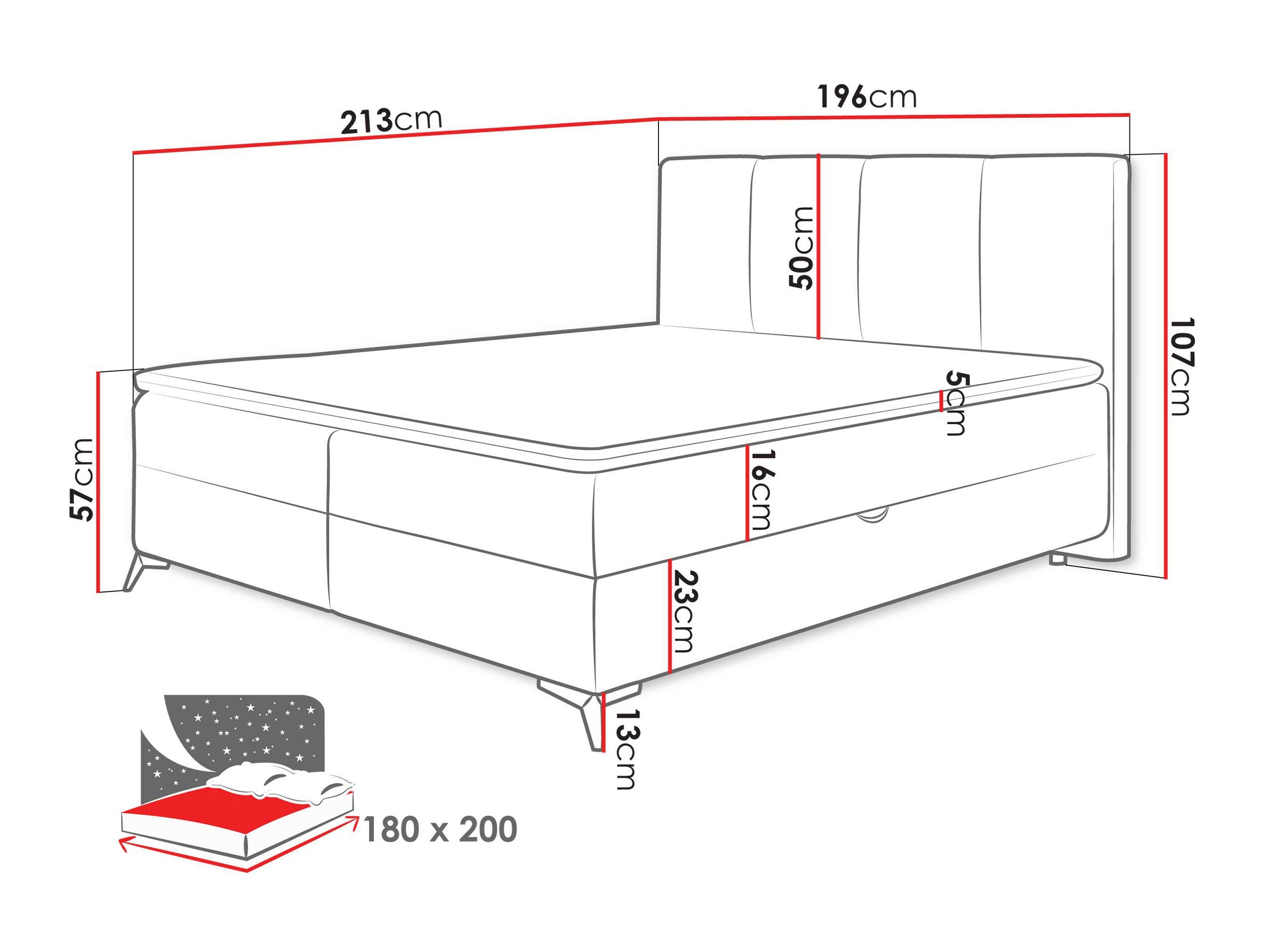 Boxspring krevet Viter (Vibe 07)