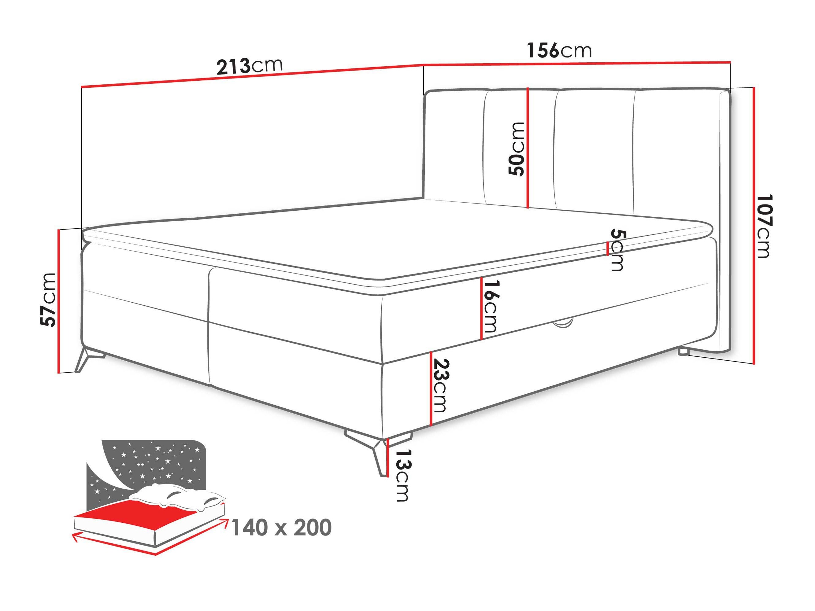 Boxspring krevet Viter (Vibe 26)