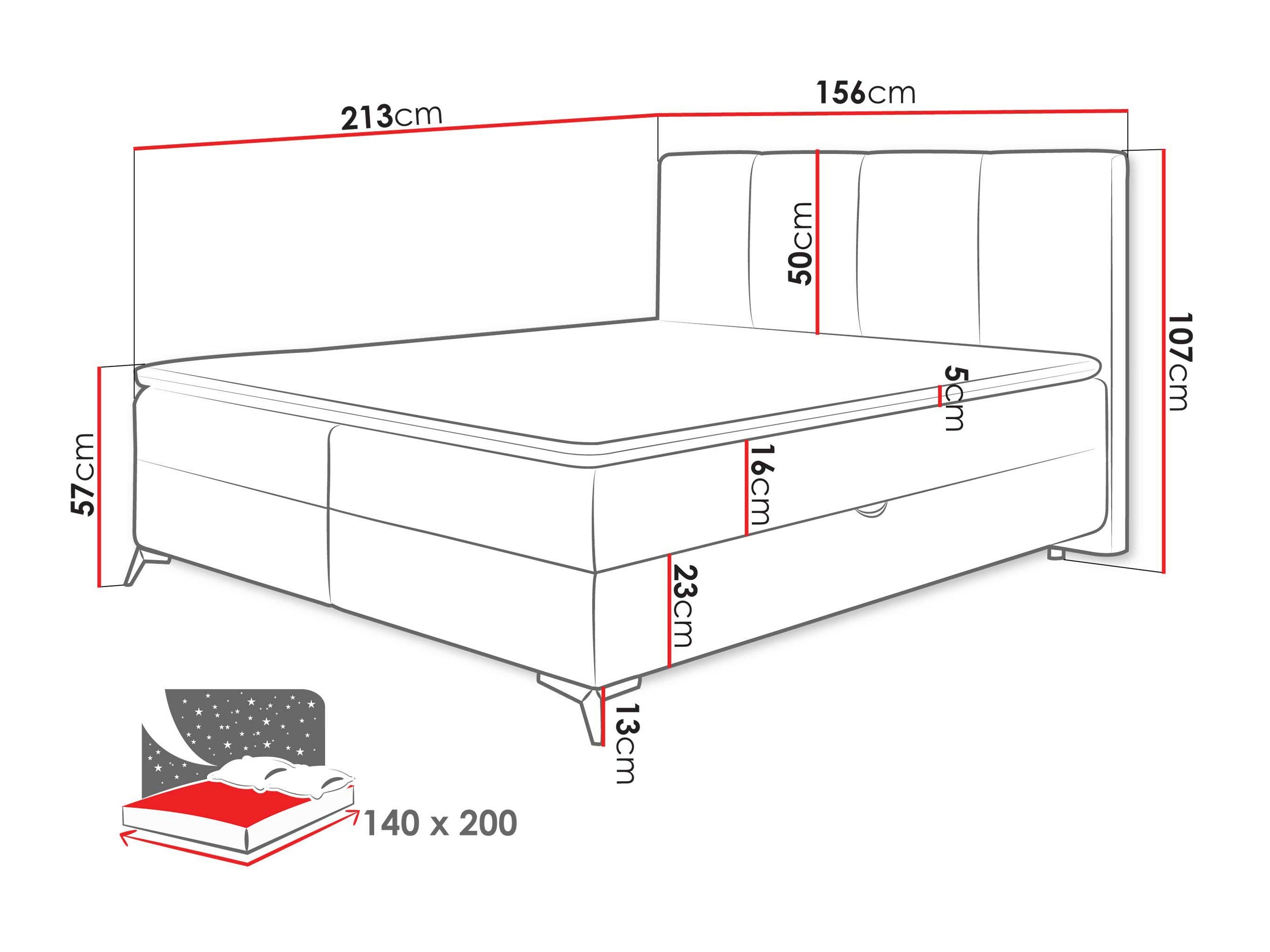 Boxspring krevet Viter (Vibe 86)
