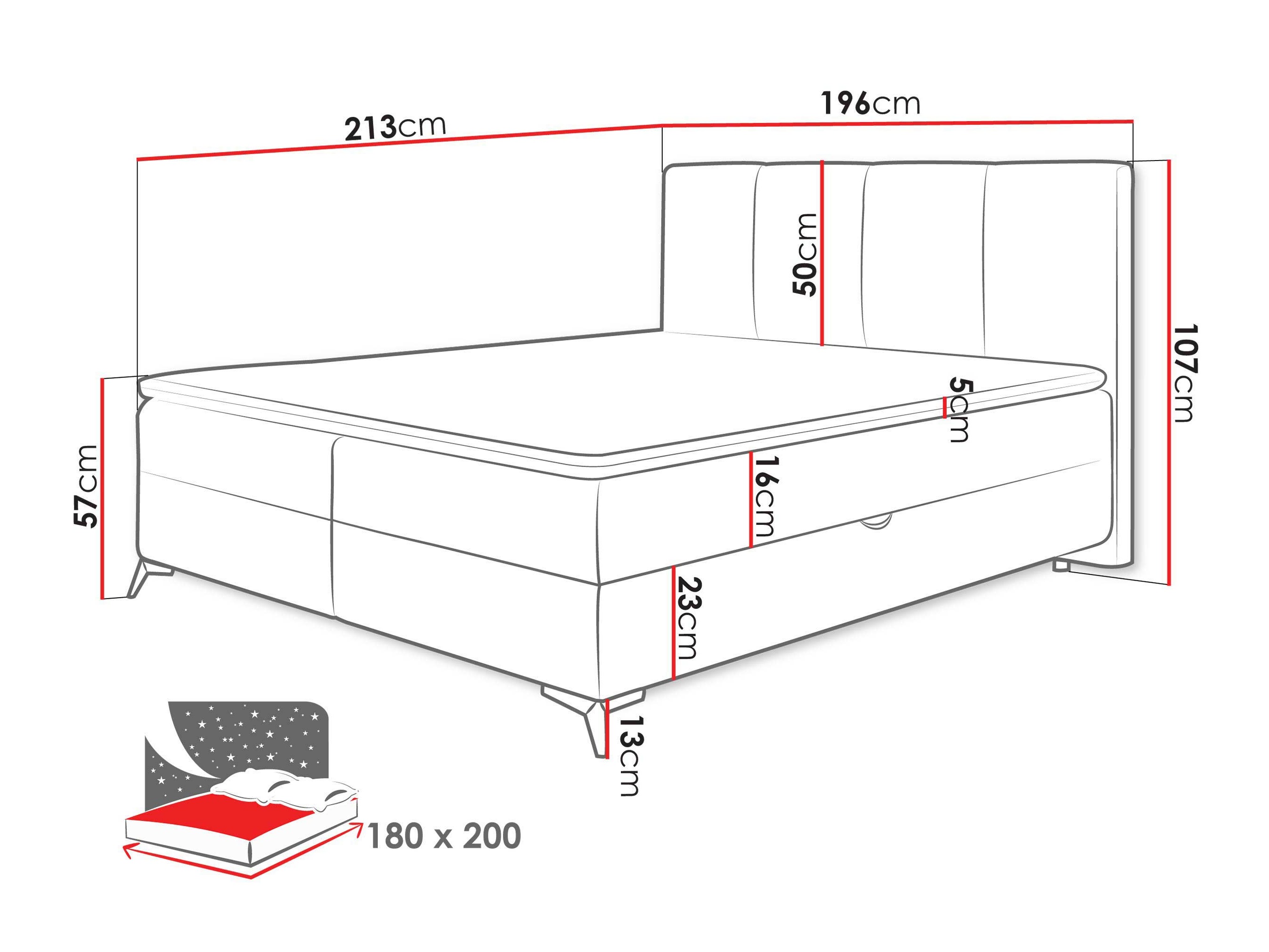 Boxspring krevet Viter (Vibe 95)