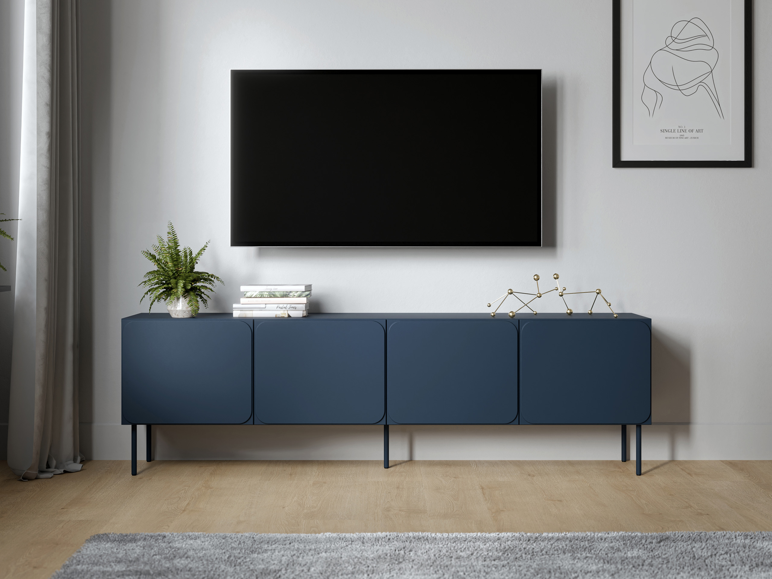 TV komoda Fentore 101 (Indigo modra)