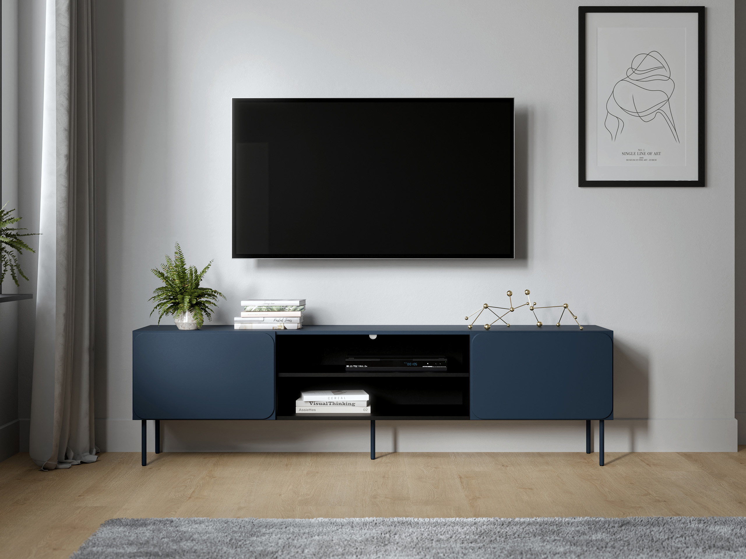 TV komoda Fentore 102 (Indigo modra)