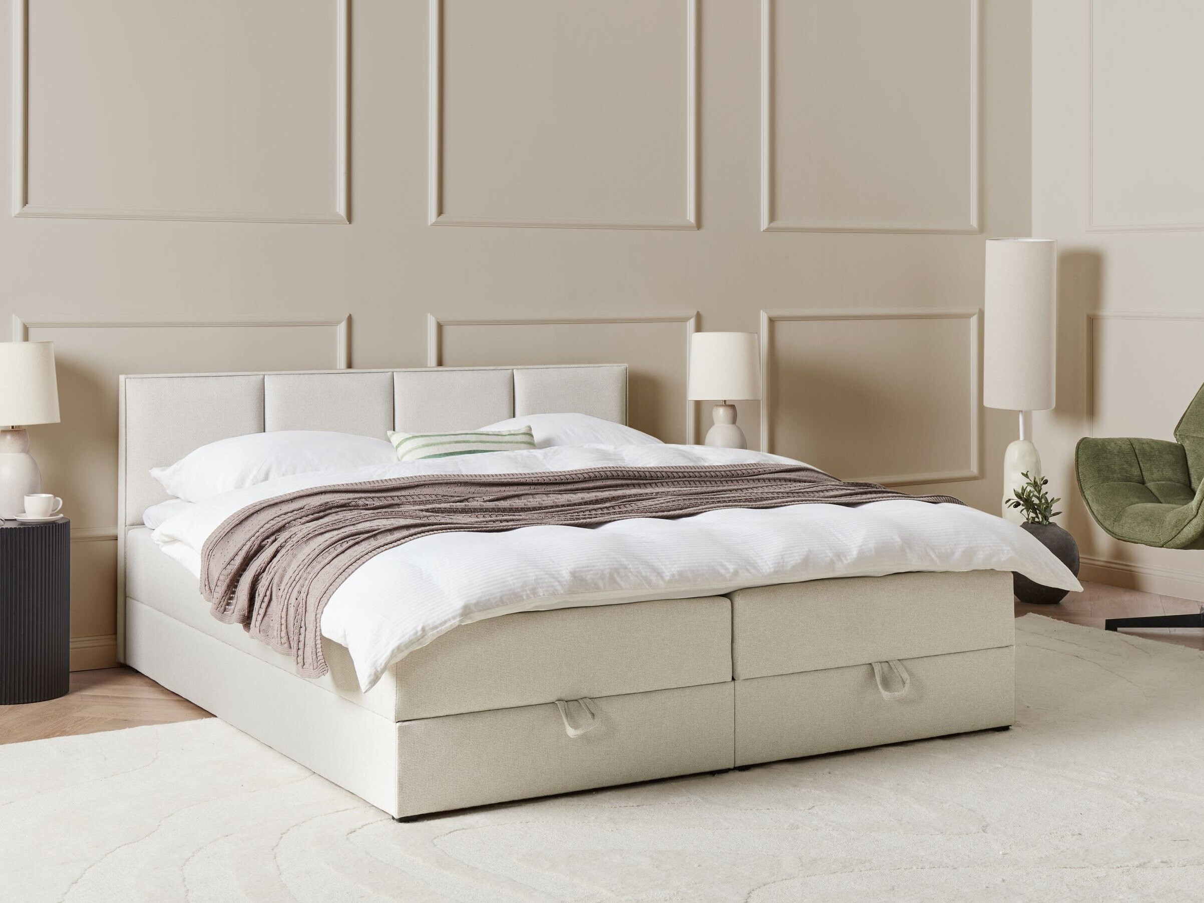Boxspring krevet Berwyn 3191 (Belo)