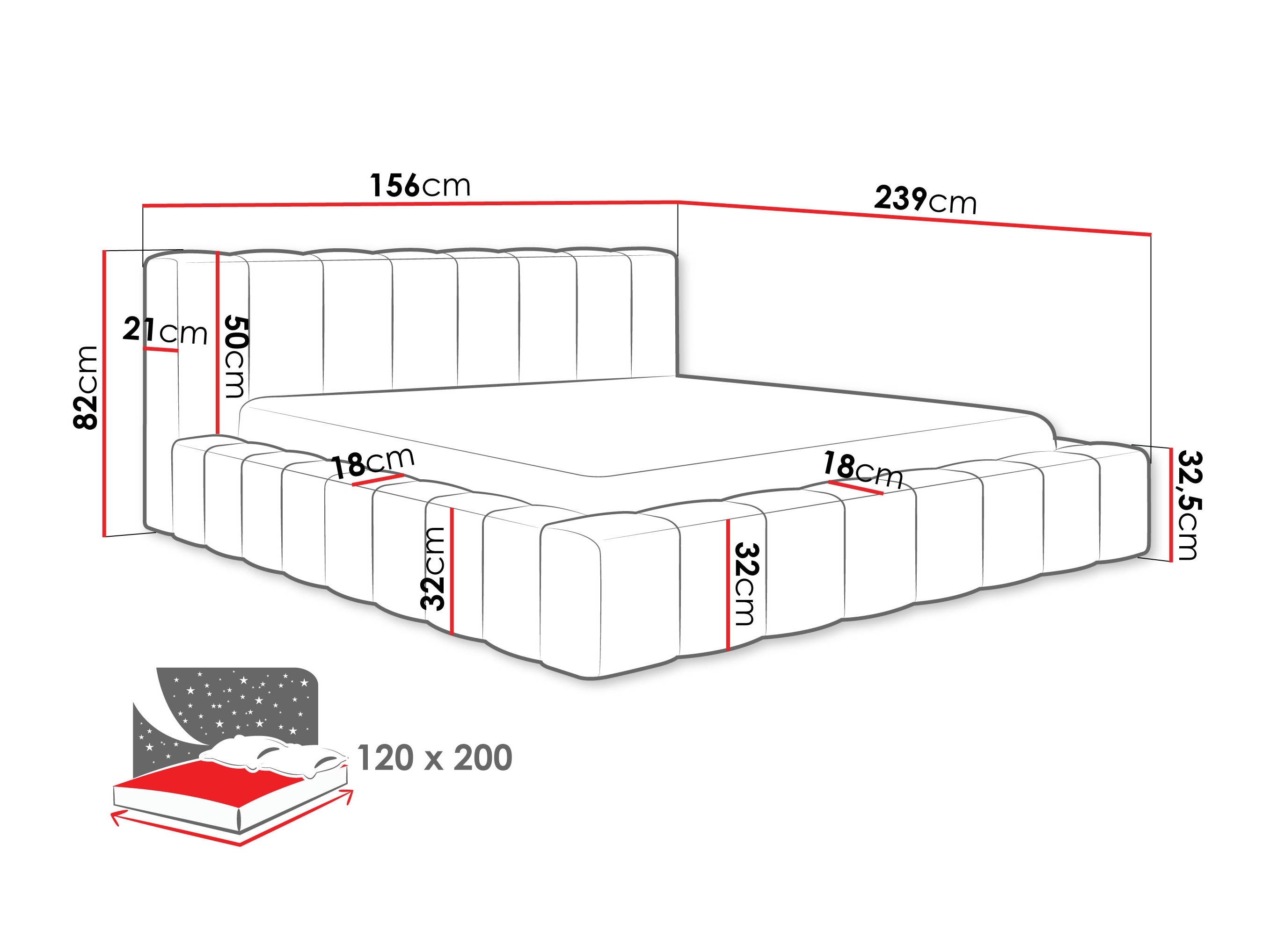 Krevet Hesperia 125 (Paros 02)