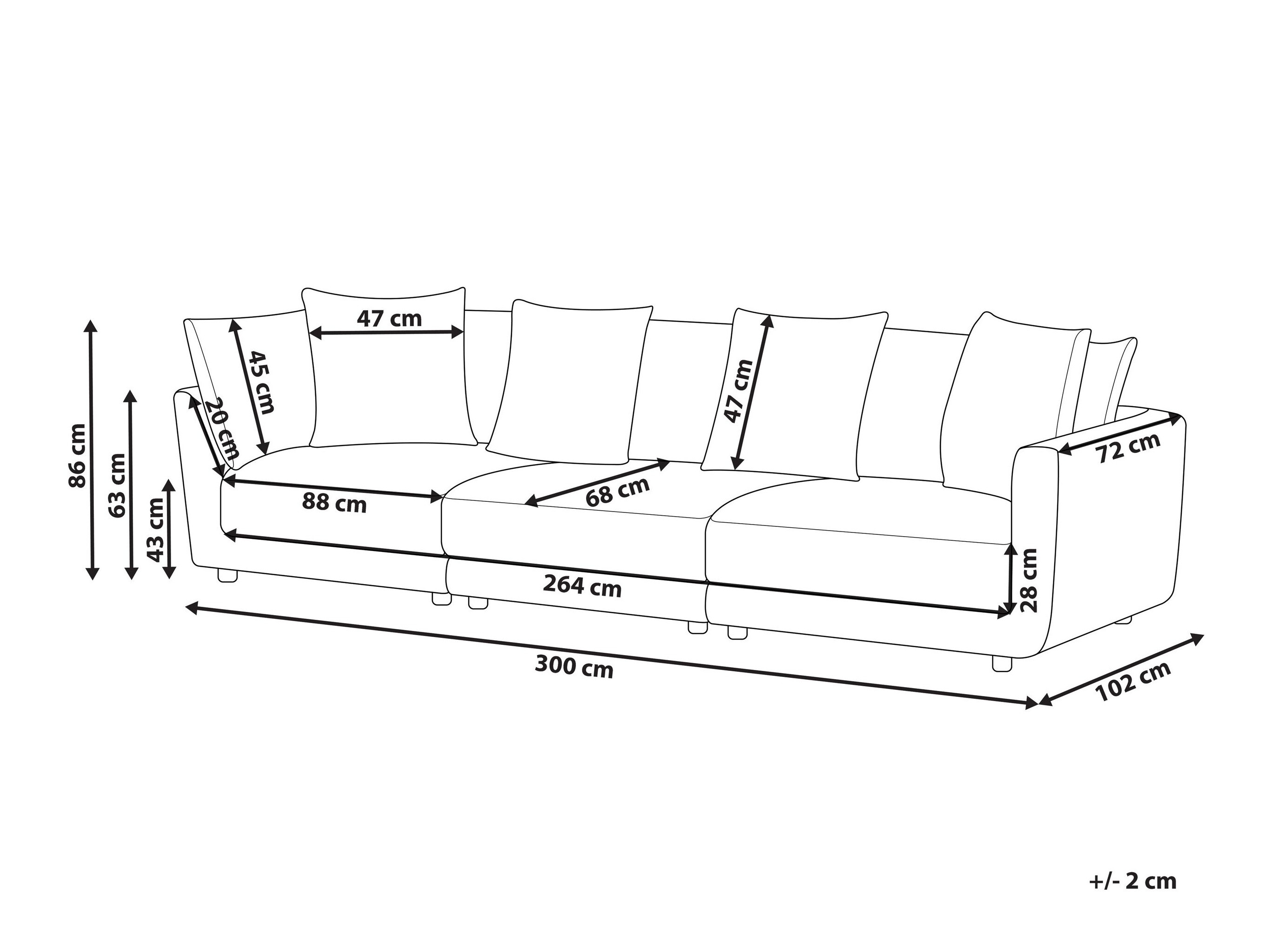 Sofa Berwyn 3201 (Svetloosiva)