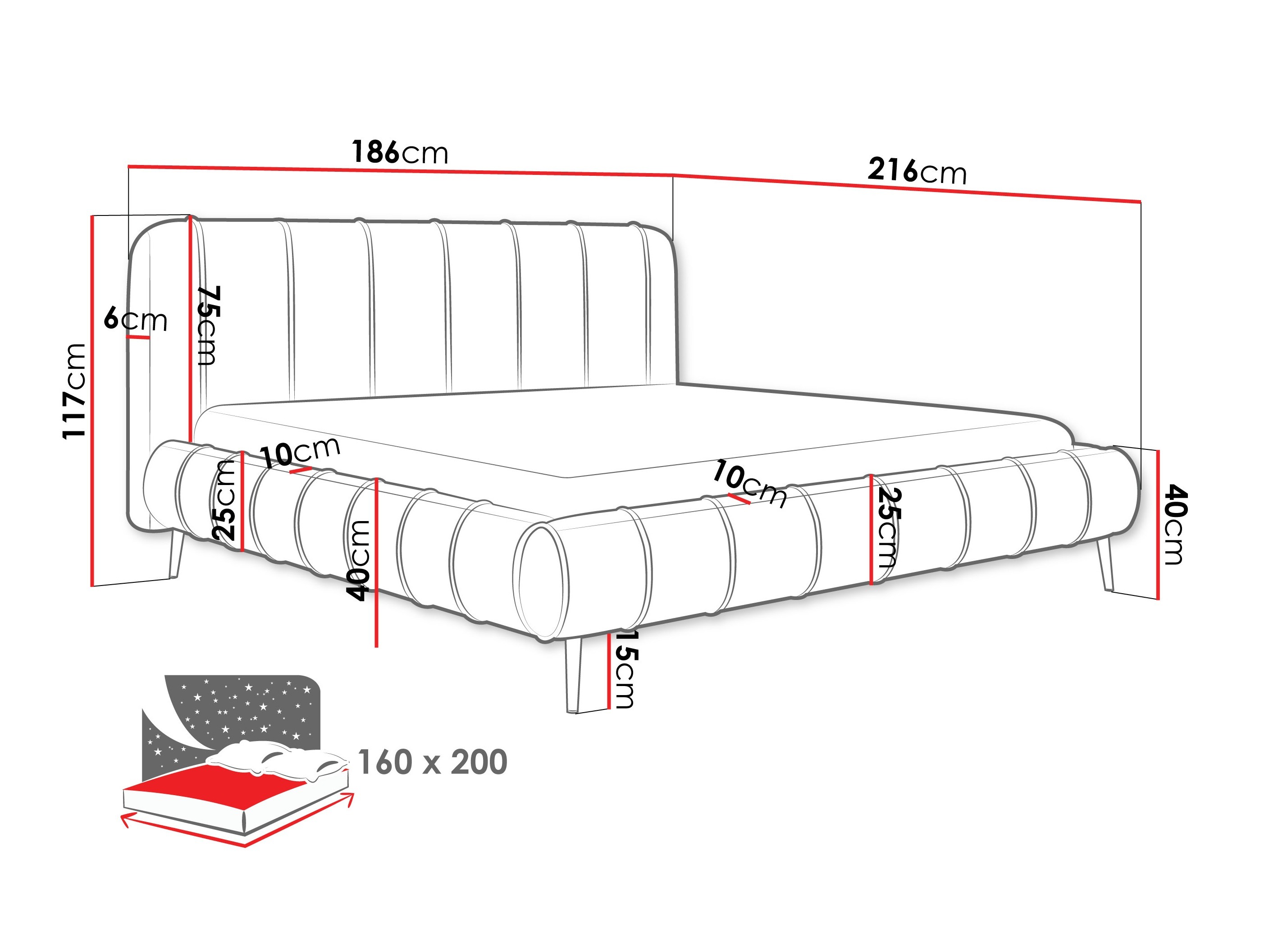 Krevet Hesperia 128 (Paros 02)