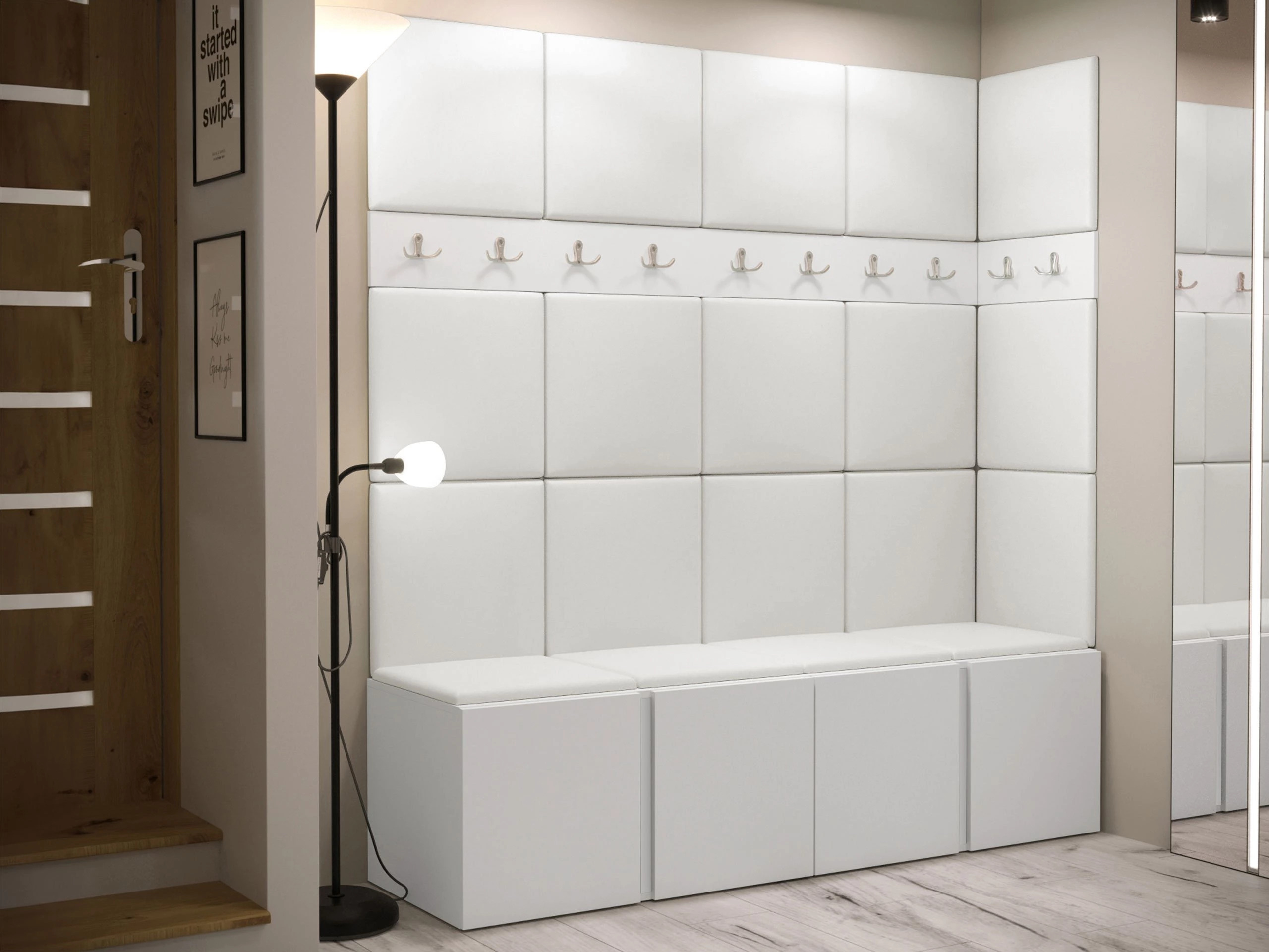 Set za hodnik Hartford 265 (Belo)