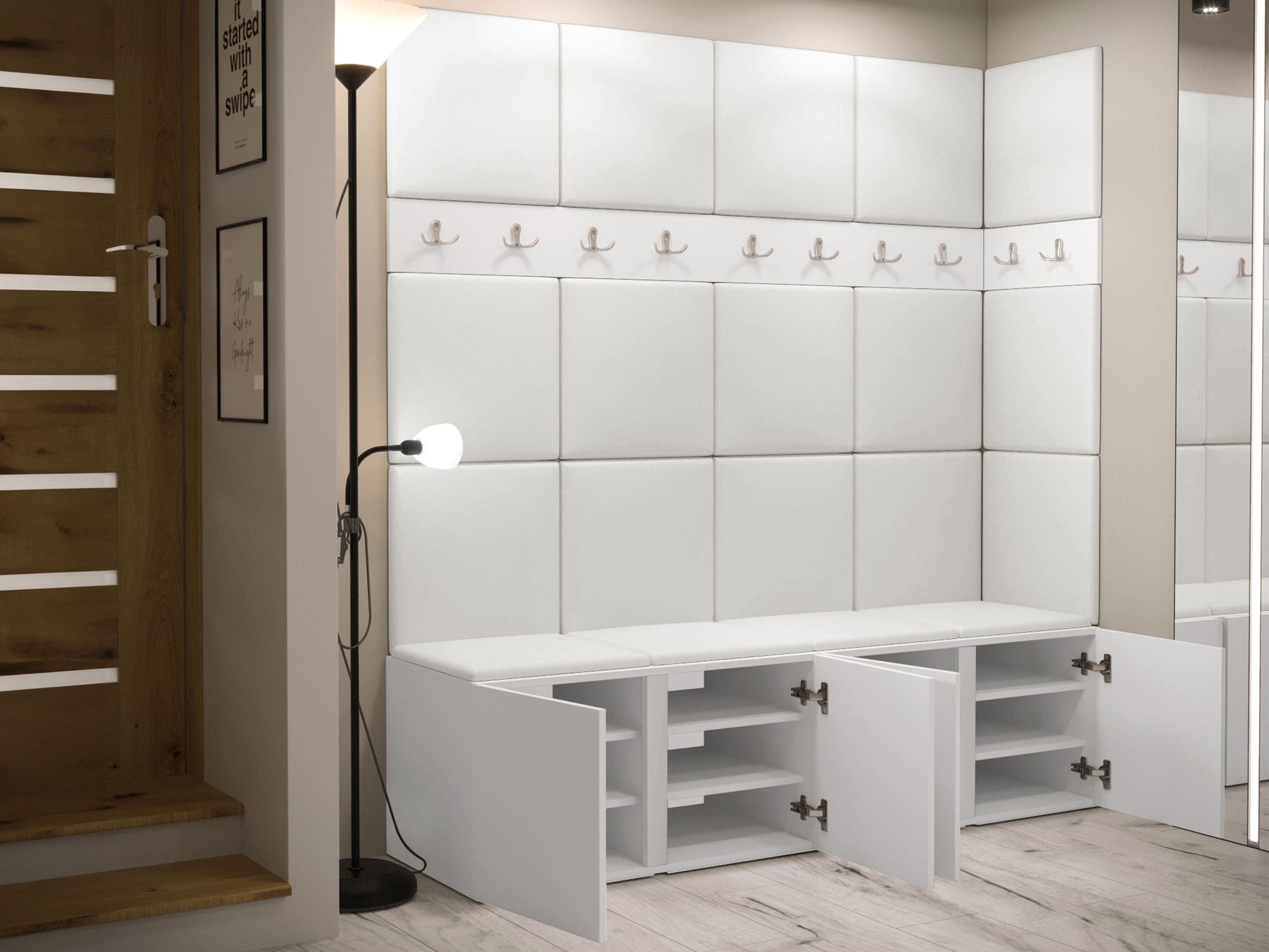 Set za hodnik Hartford 265 (Belo)