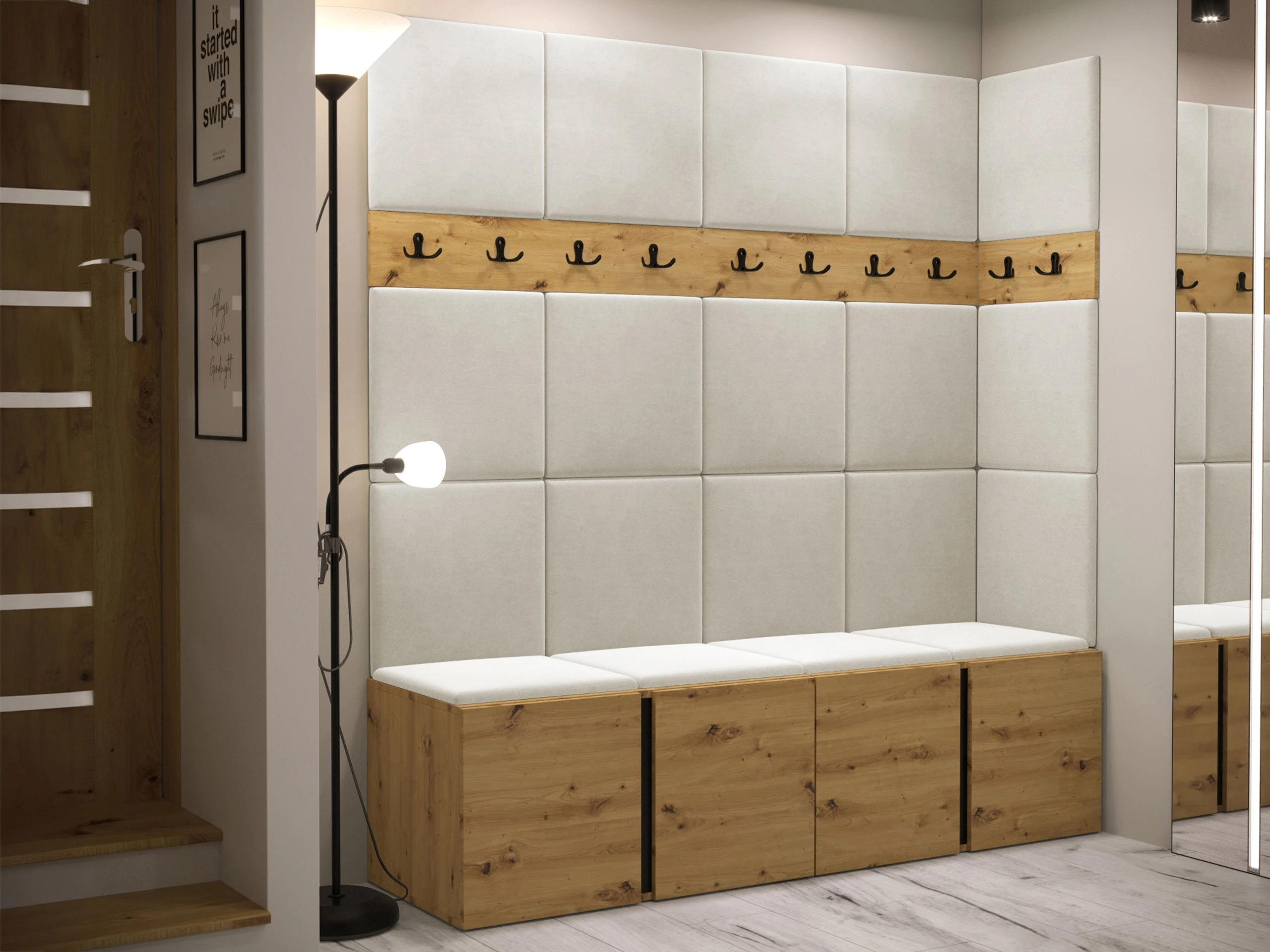 Set za hodnik Pinis II (Artisan hrast)