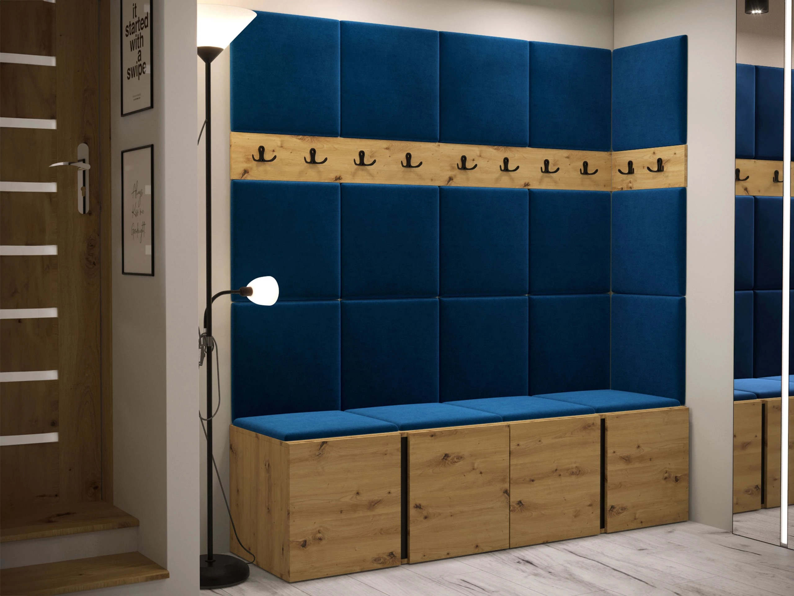 Set za hodnik Pinis II (Artisan hrast)