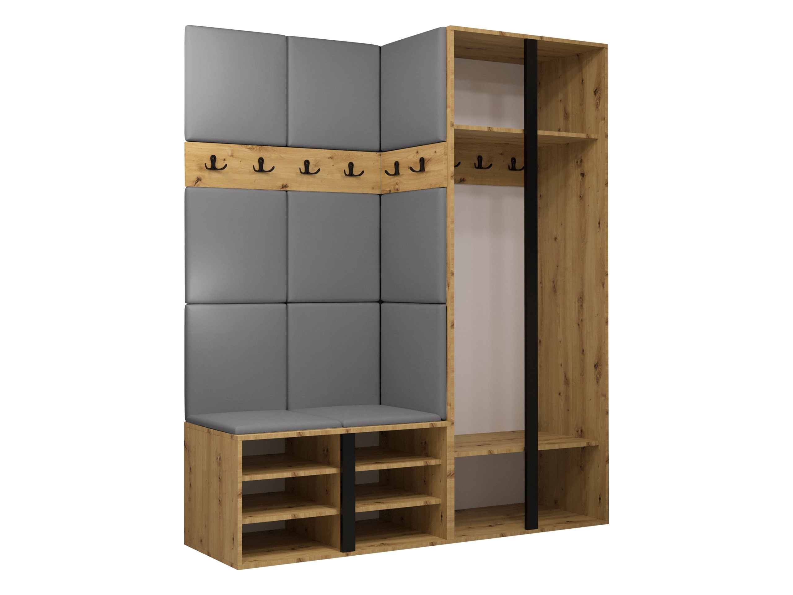 Set za hodnik Pinis III (Artisan hrast)