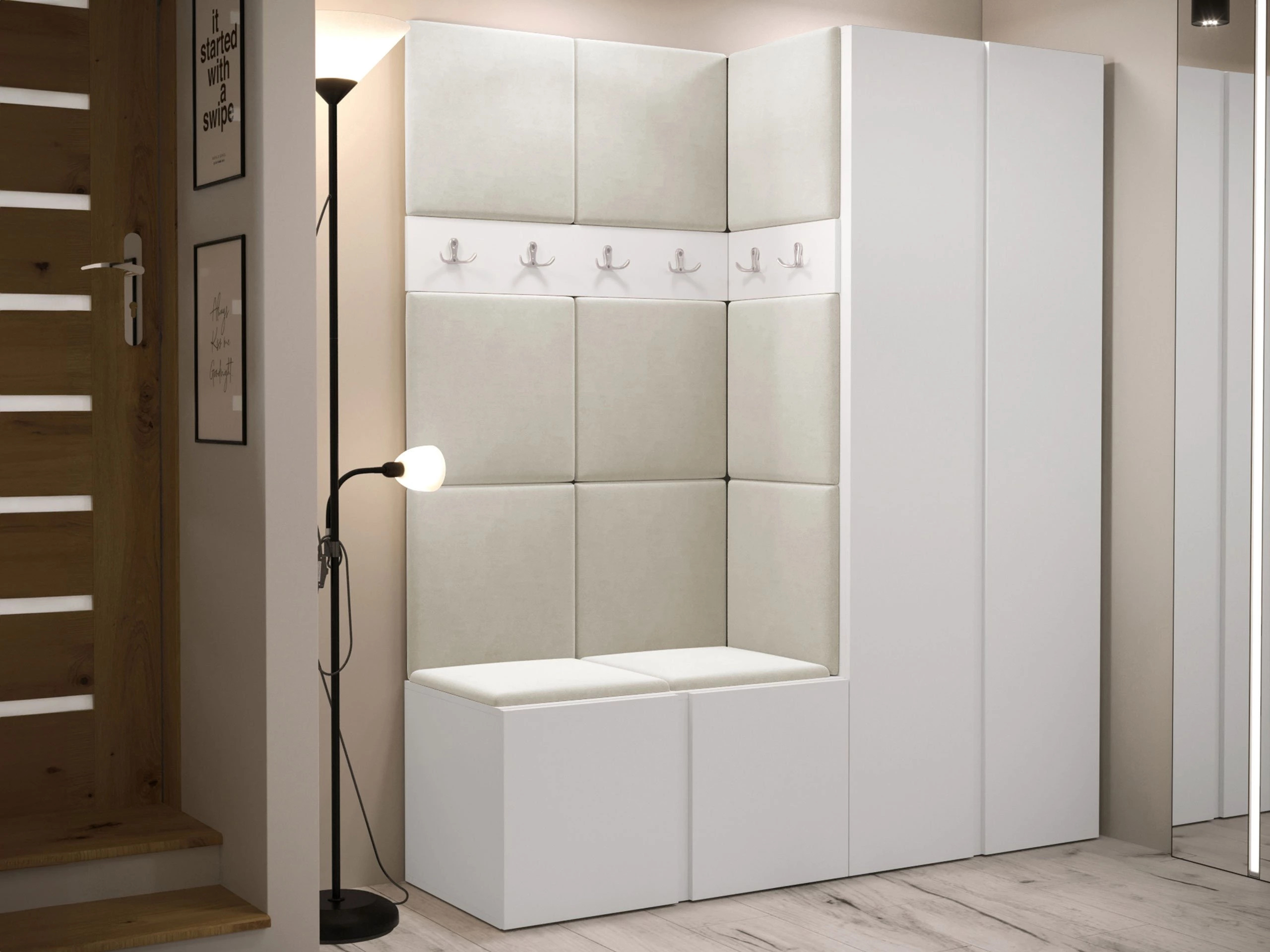 Set za hodnik Pinis III (Belo)