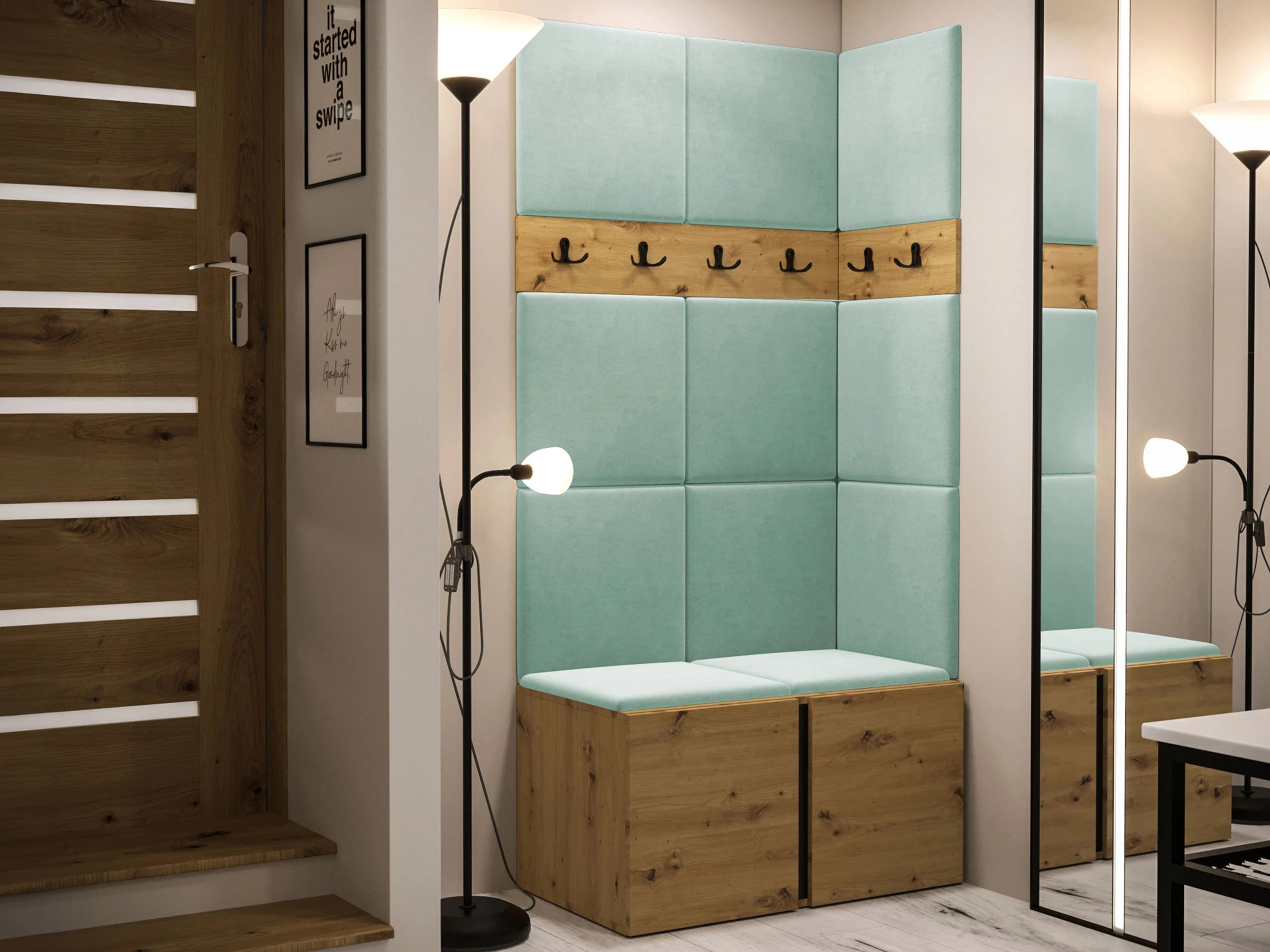 Set za hodnik Pinis I (Artisan hrast)