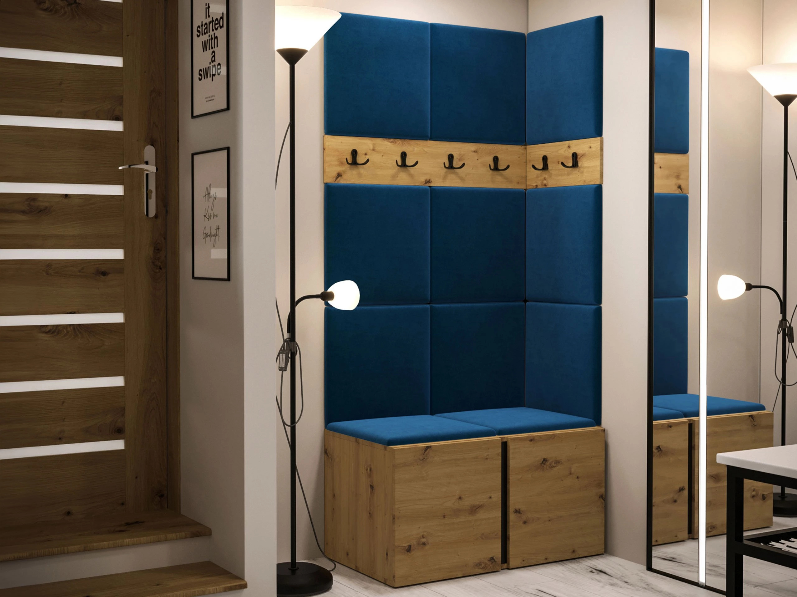 Set za hodnik Pinis I (Artisan hrast)