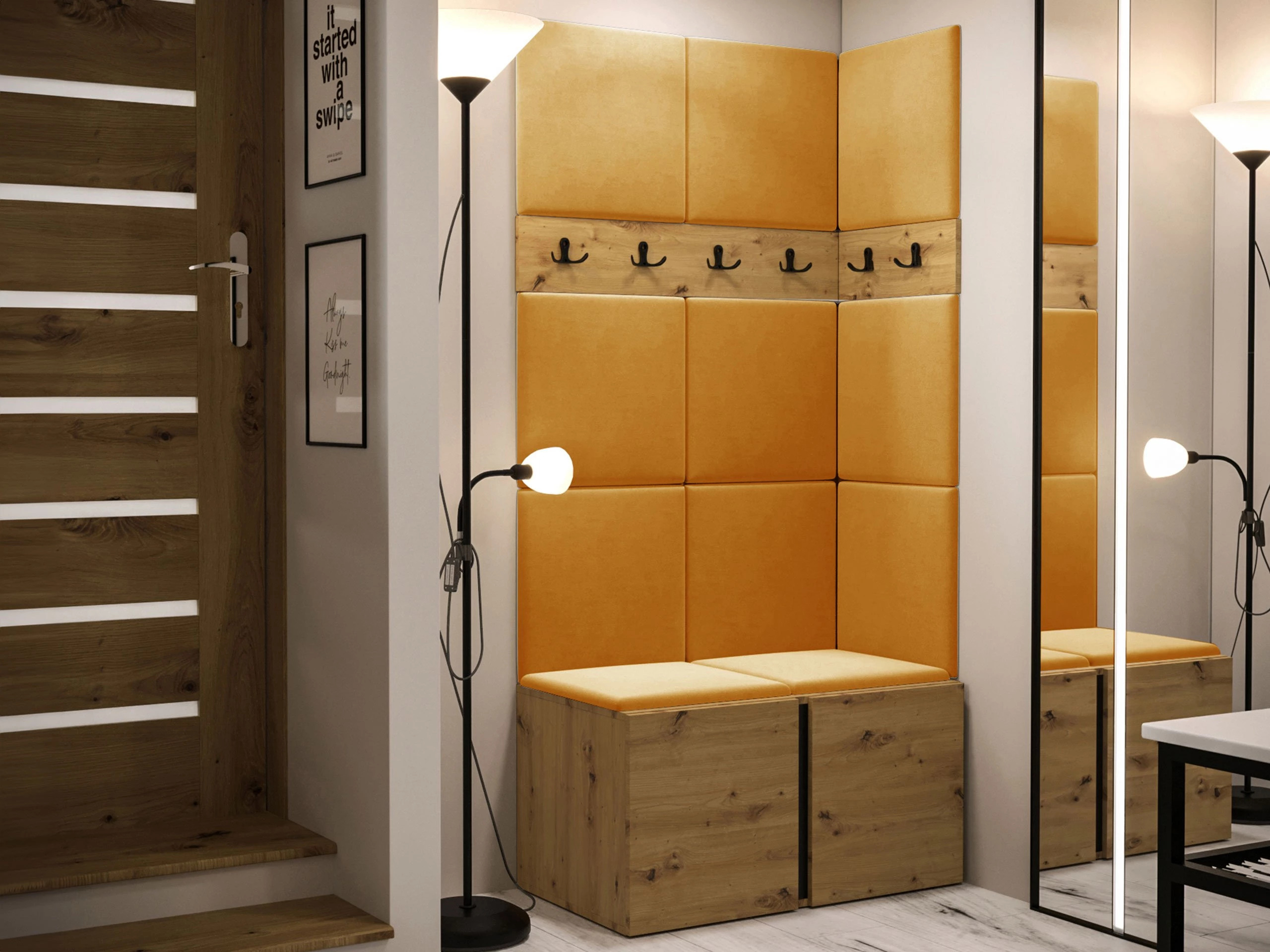 Set za hodnik Pinis I (Artisan hrast)