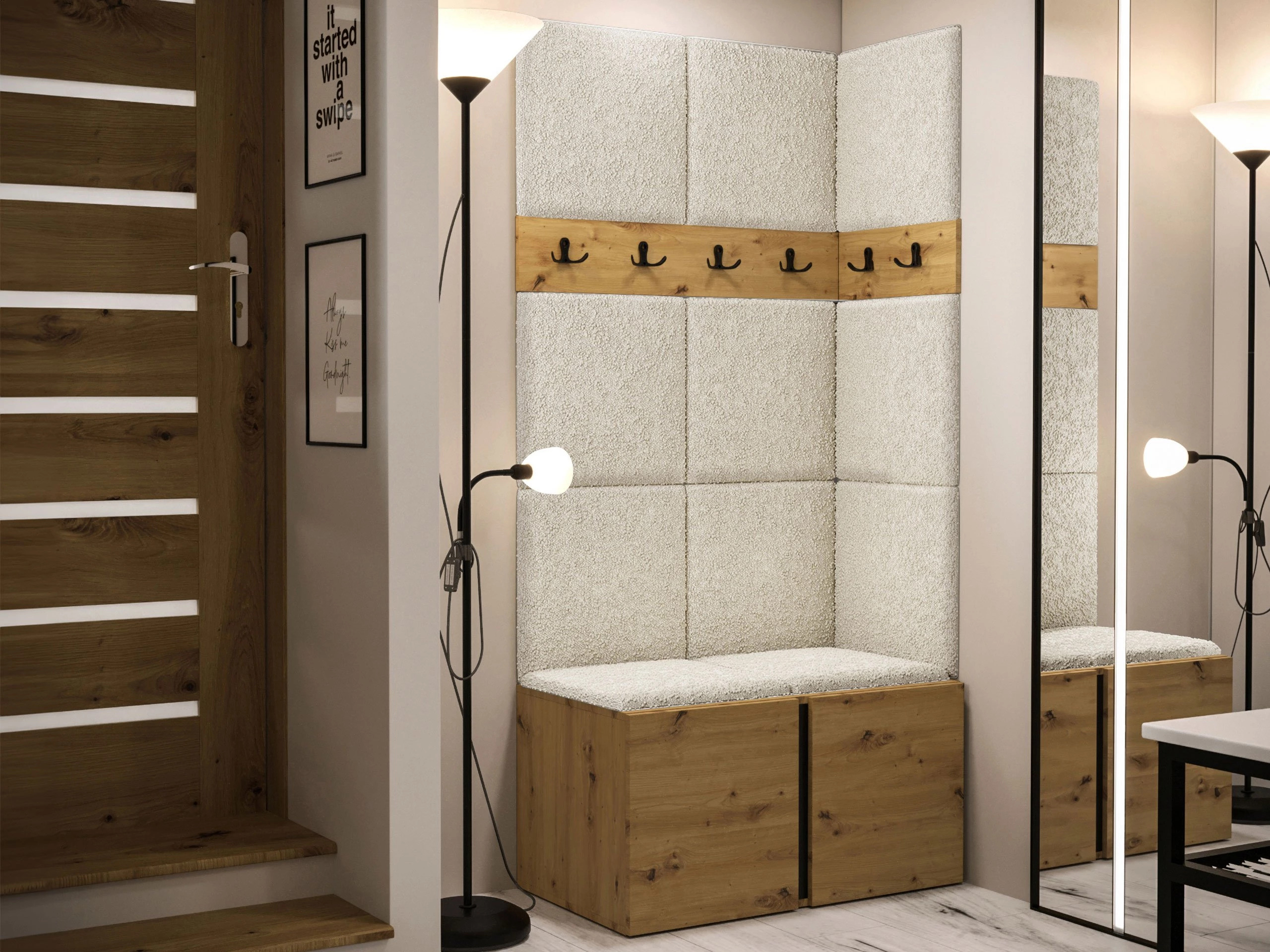 Set za hodnik Pinis I (Artisan hrast)