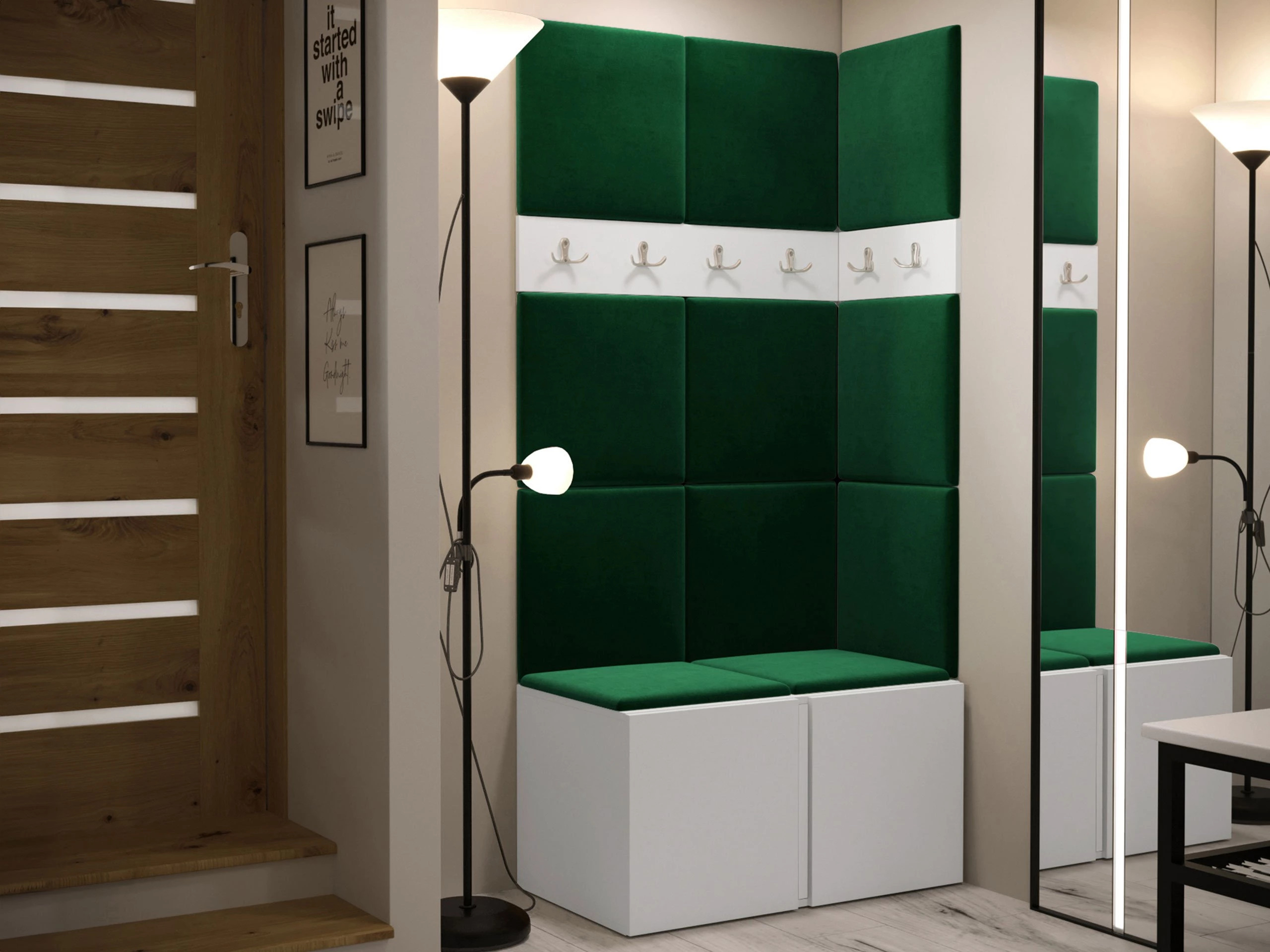Set za hodnik Pinis I (Belo)