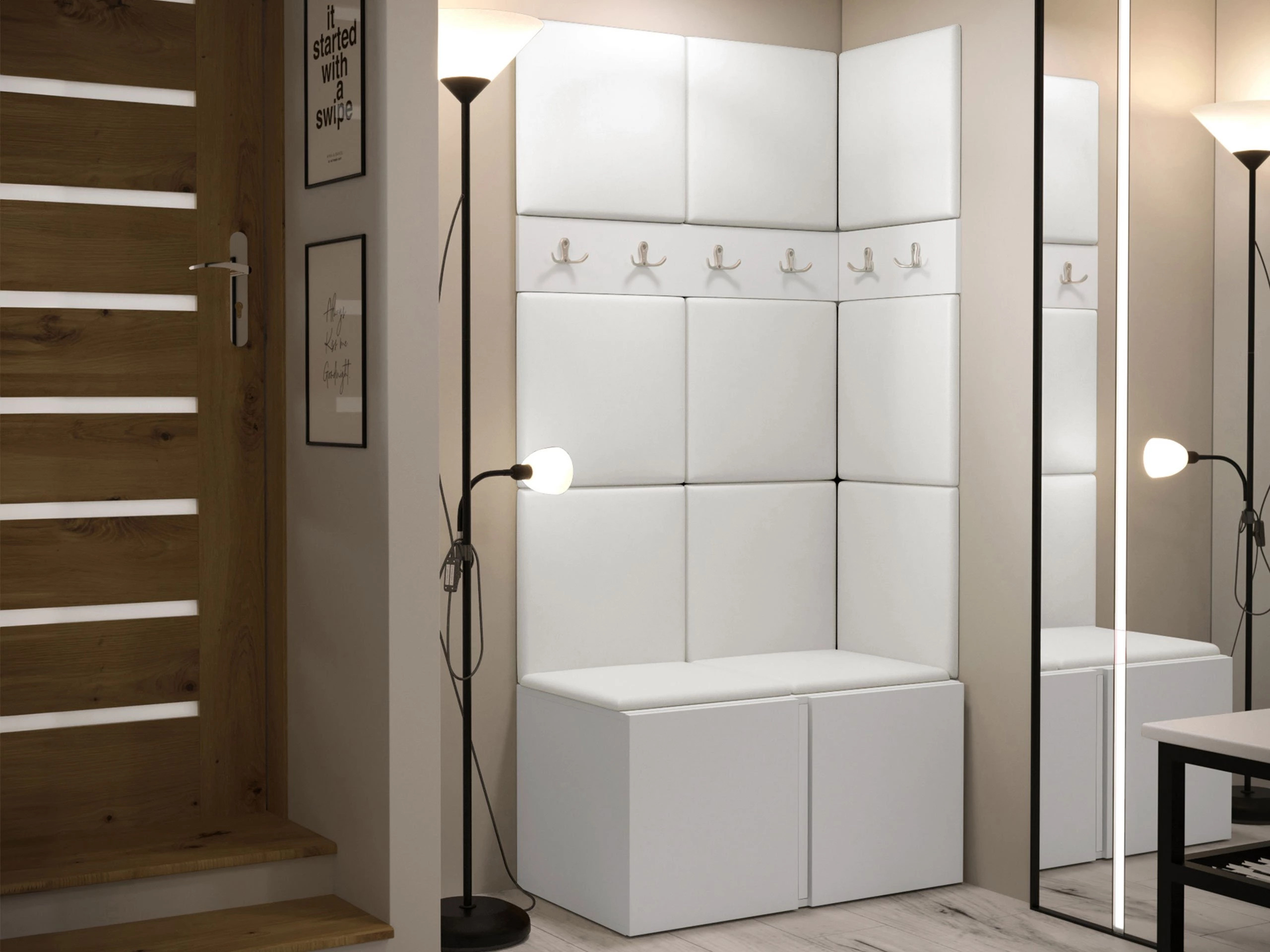 Set za hodnik Pinis I (Belo)