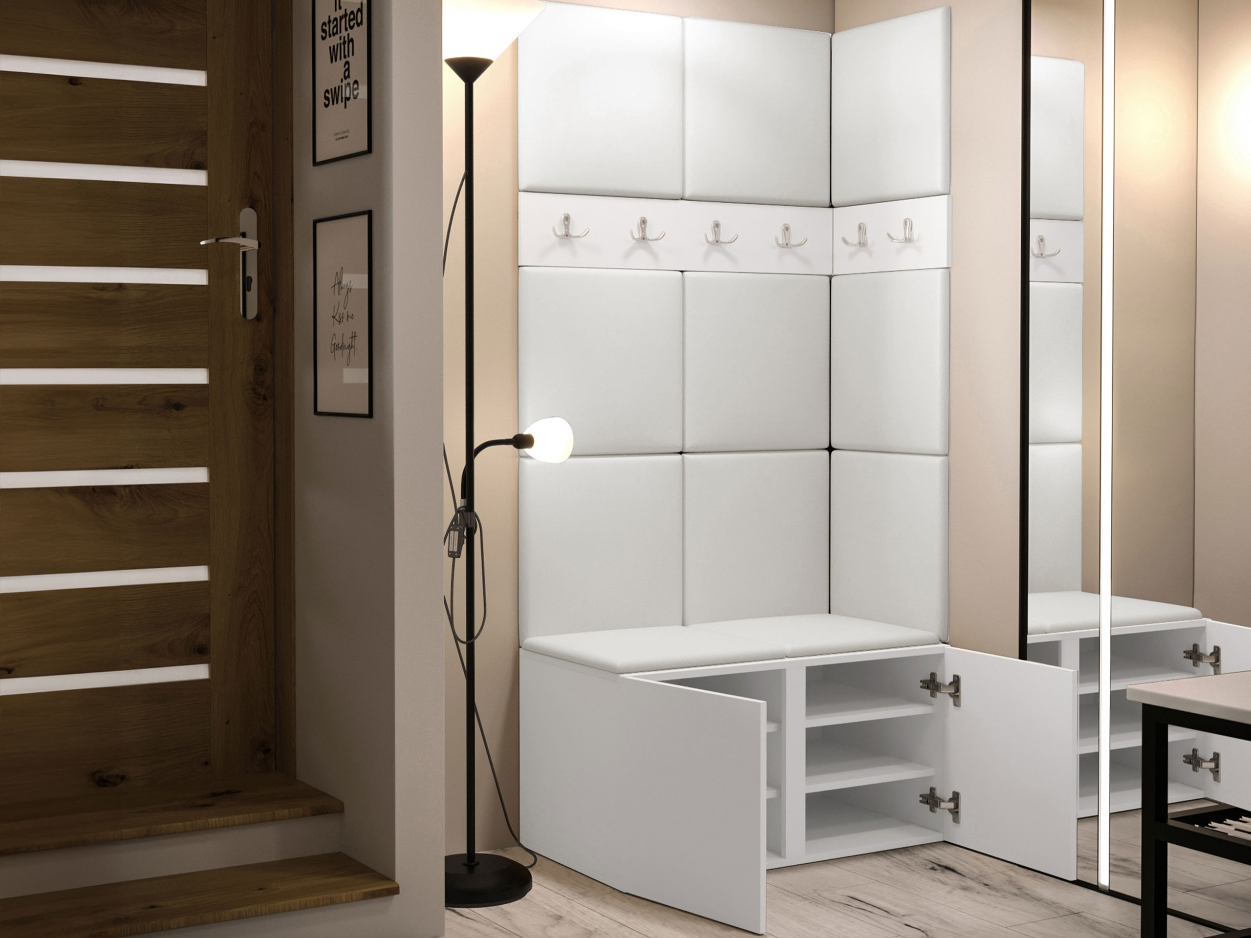 Set za hodnik Pinis I (Belo)
