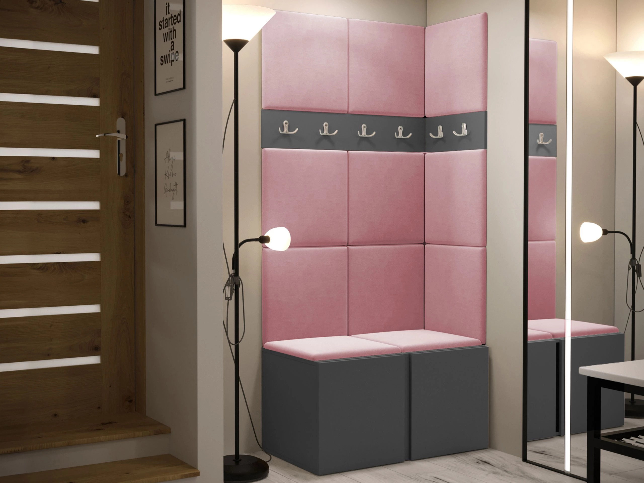 Set za hodnik Pinis I (Grafit)