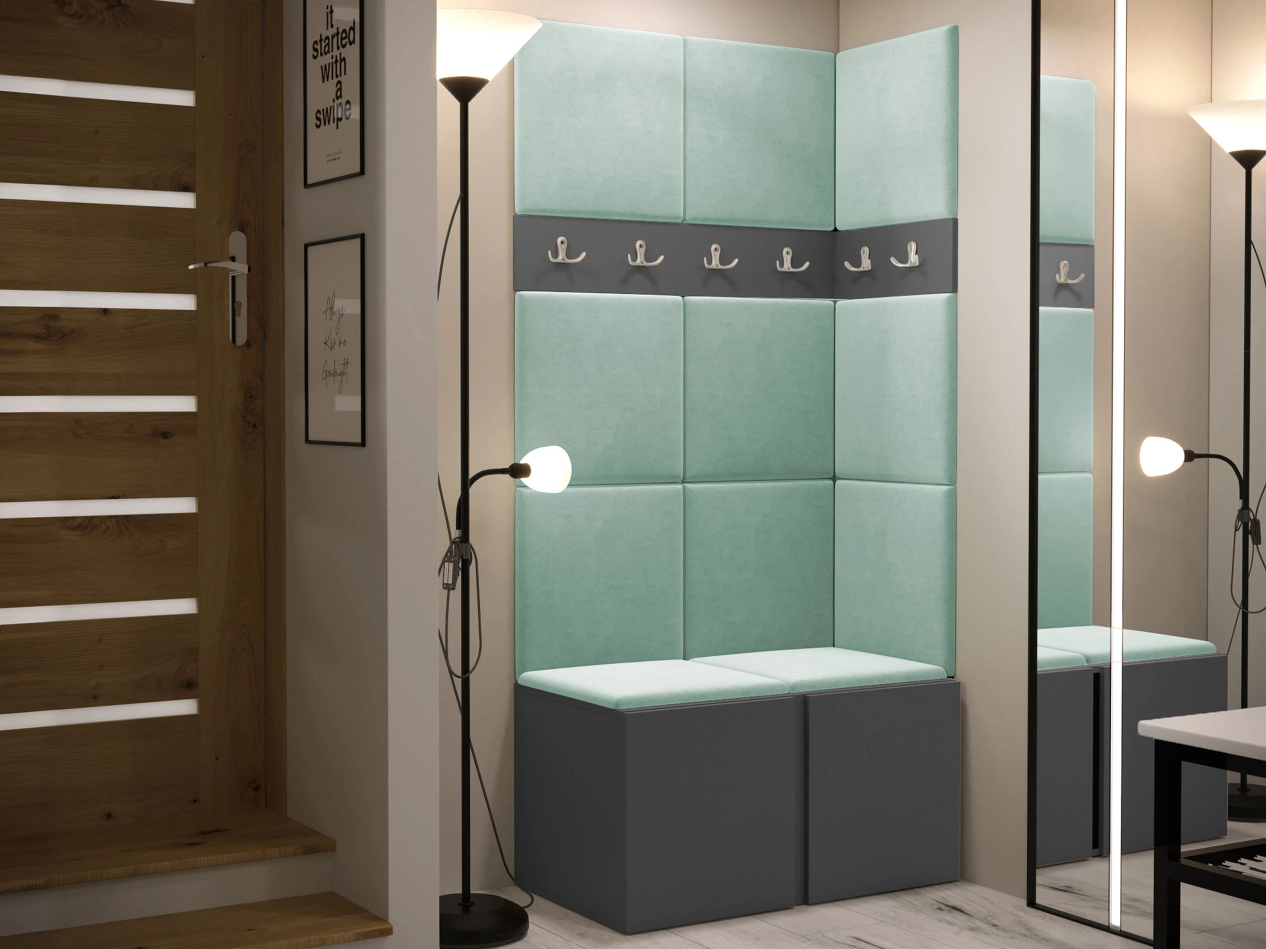 Set za hodnik Pinis I (Grafit)