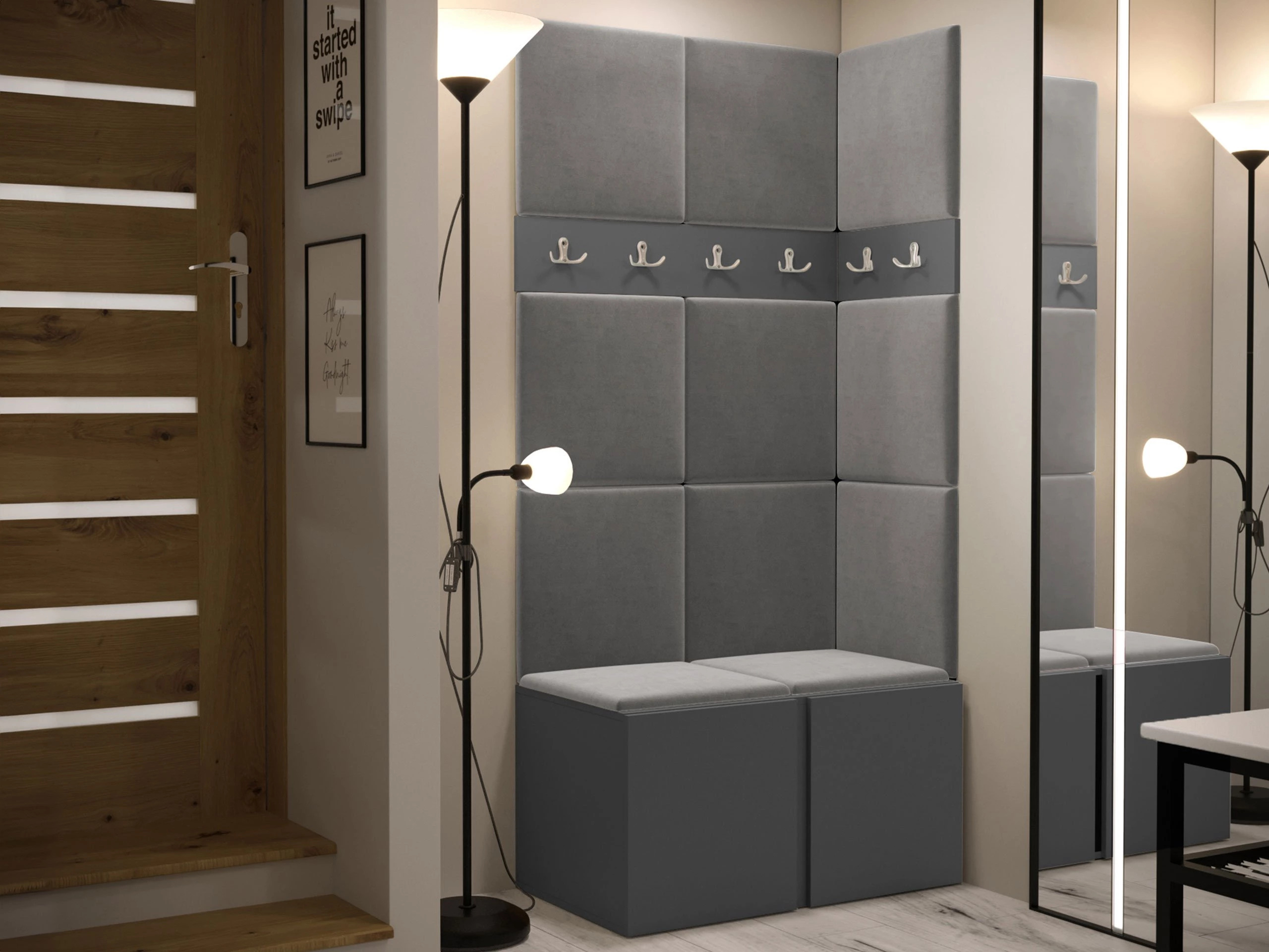 Set za hodnik Pinis I (Grafit)