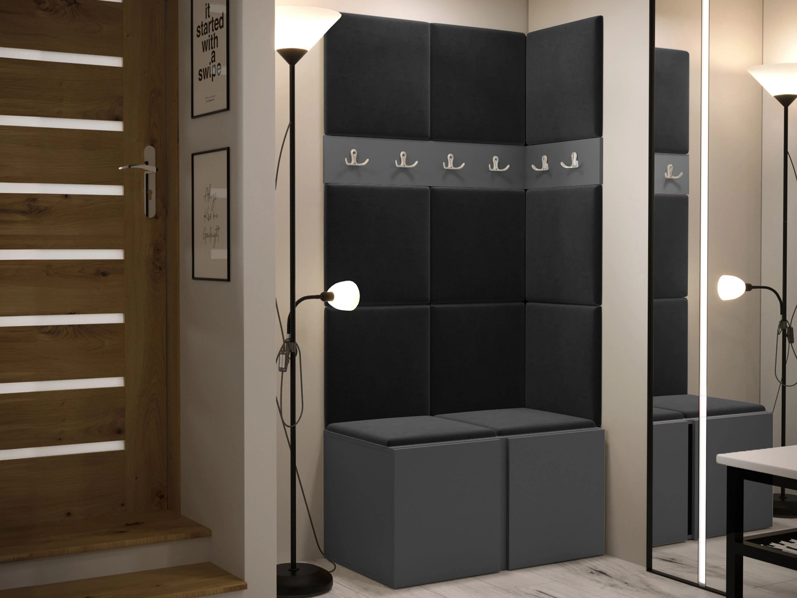 Set za hodnik Pinis I (Grafit)